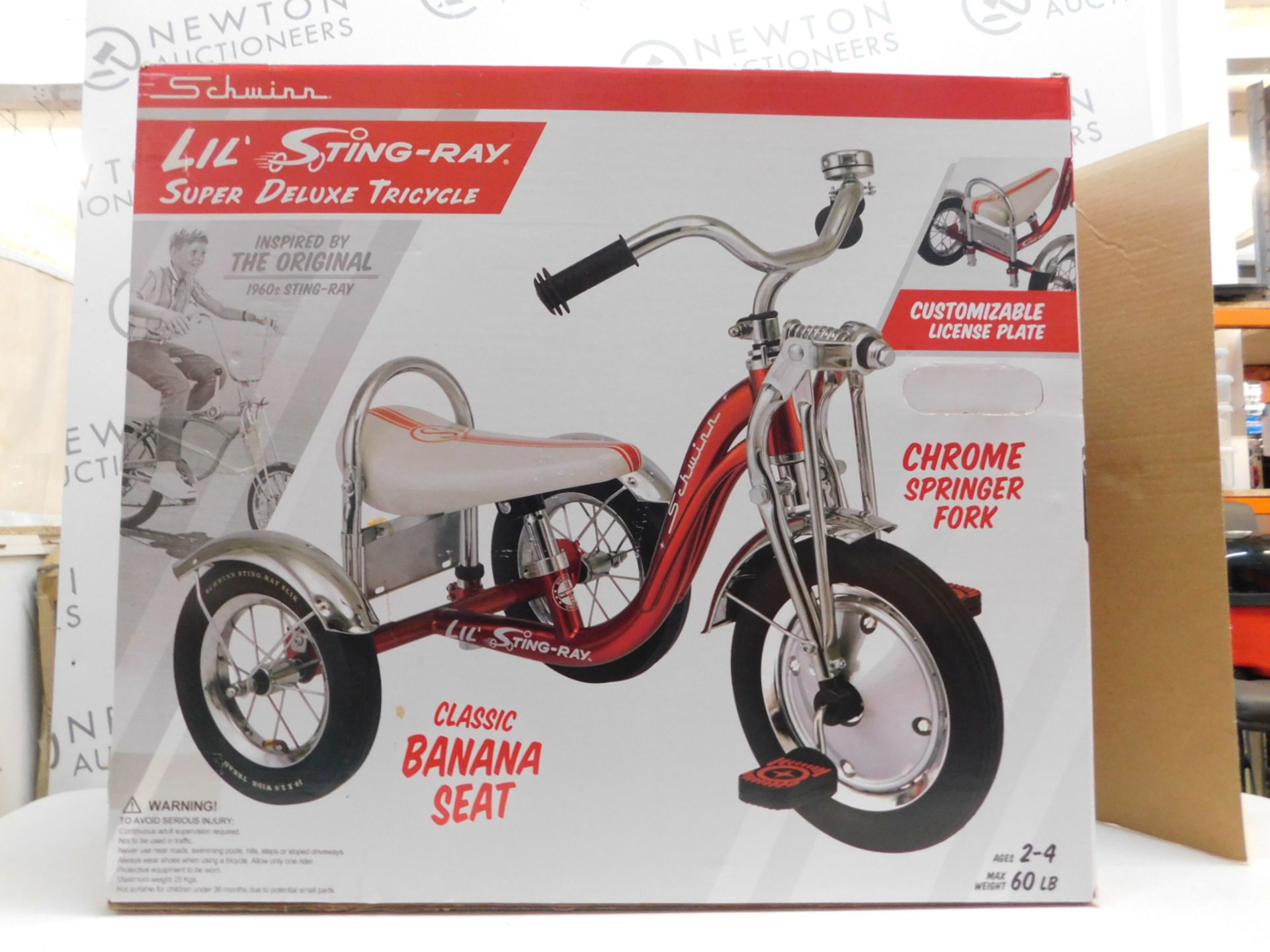 1 BOXED SCHWINN LIL STING-RAY SUPER DELUXE TRICYCLE RRP Â£129.99