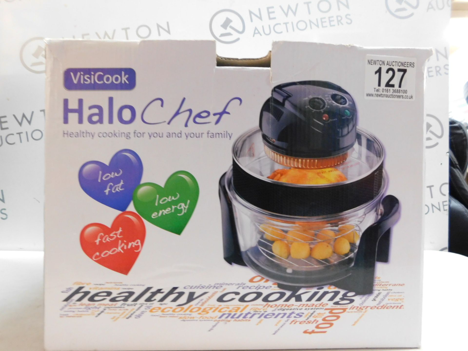 1 BOXED VISICOOK HALO CHEF HALOGEN COOKER RRP Â£89.99