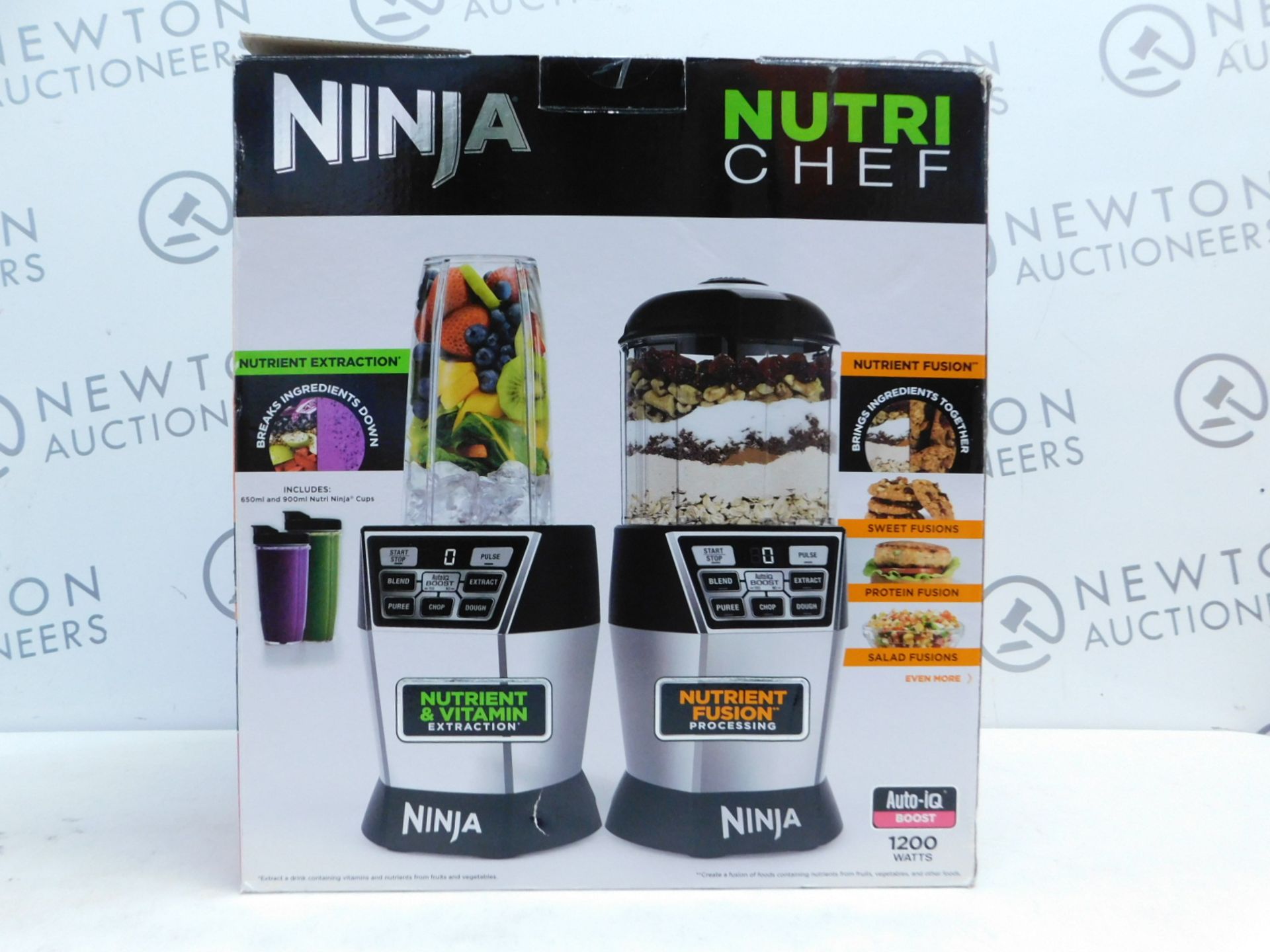 1 BOXED NUTRI NINJA NN100UK NUTRI CHEF AUTO IQ BLENDER & CHOPPER WITH ACCESSORIES RRP Â£129.99