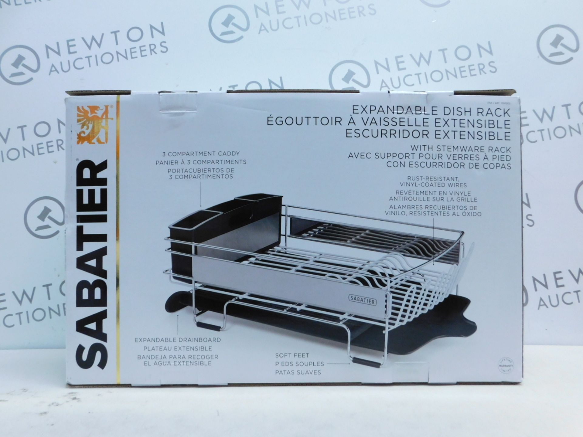 1 BOXED SABATIER EXPANDABLE DISH RACK RRP Â£44.99