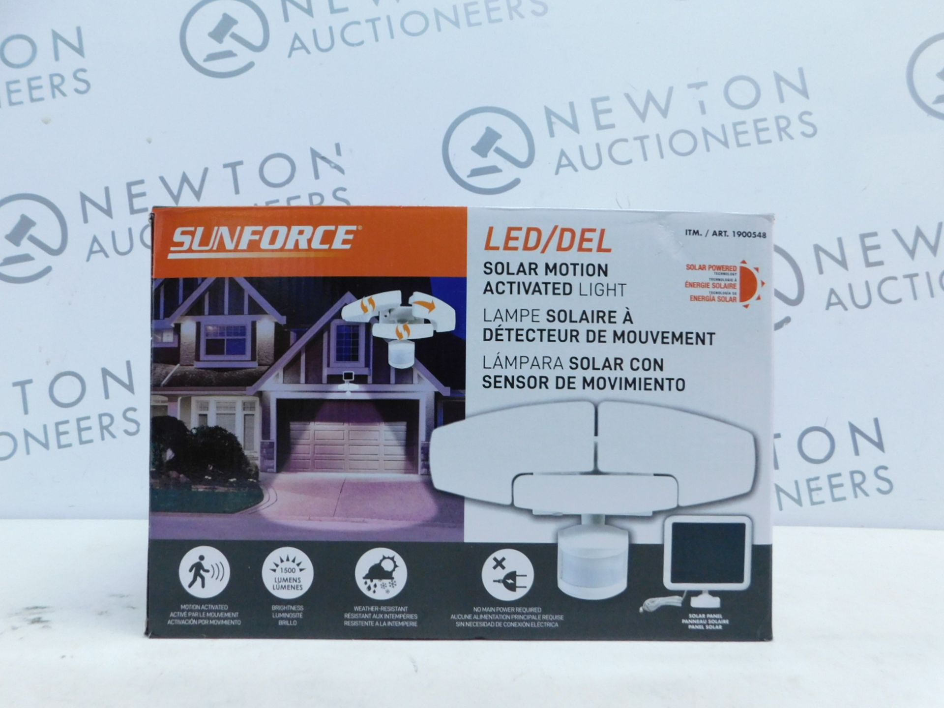 1 BOXED SUNFORCE 150 LED TRIPLE HEAD SOLAR MOTION ACTIVATED LIGHT RRP Â£119.99