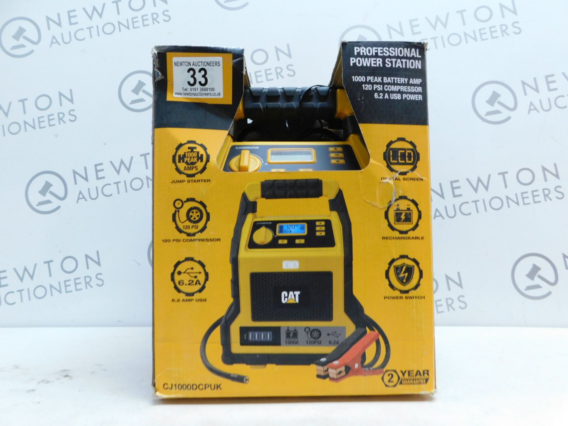 1 BOXED CAT 3-IN-1 PROFESSIONAL POWERSTATION WITH JUMP STARTER, USB & COMPRESSOR RRP Â£129.99