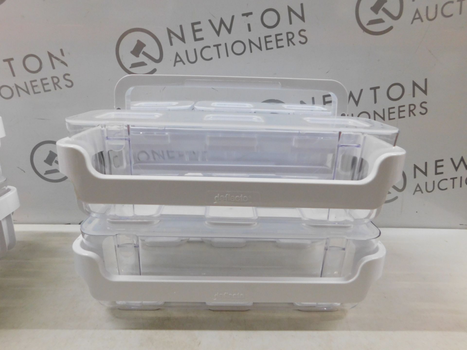 1 SET OF 2 DEFLECTO STACKABLE CADDY ORGANIZER RRP Â£39.99