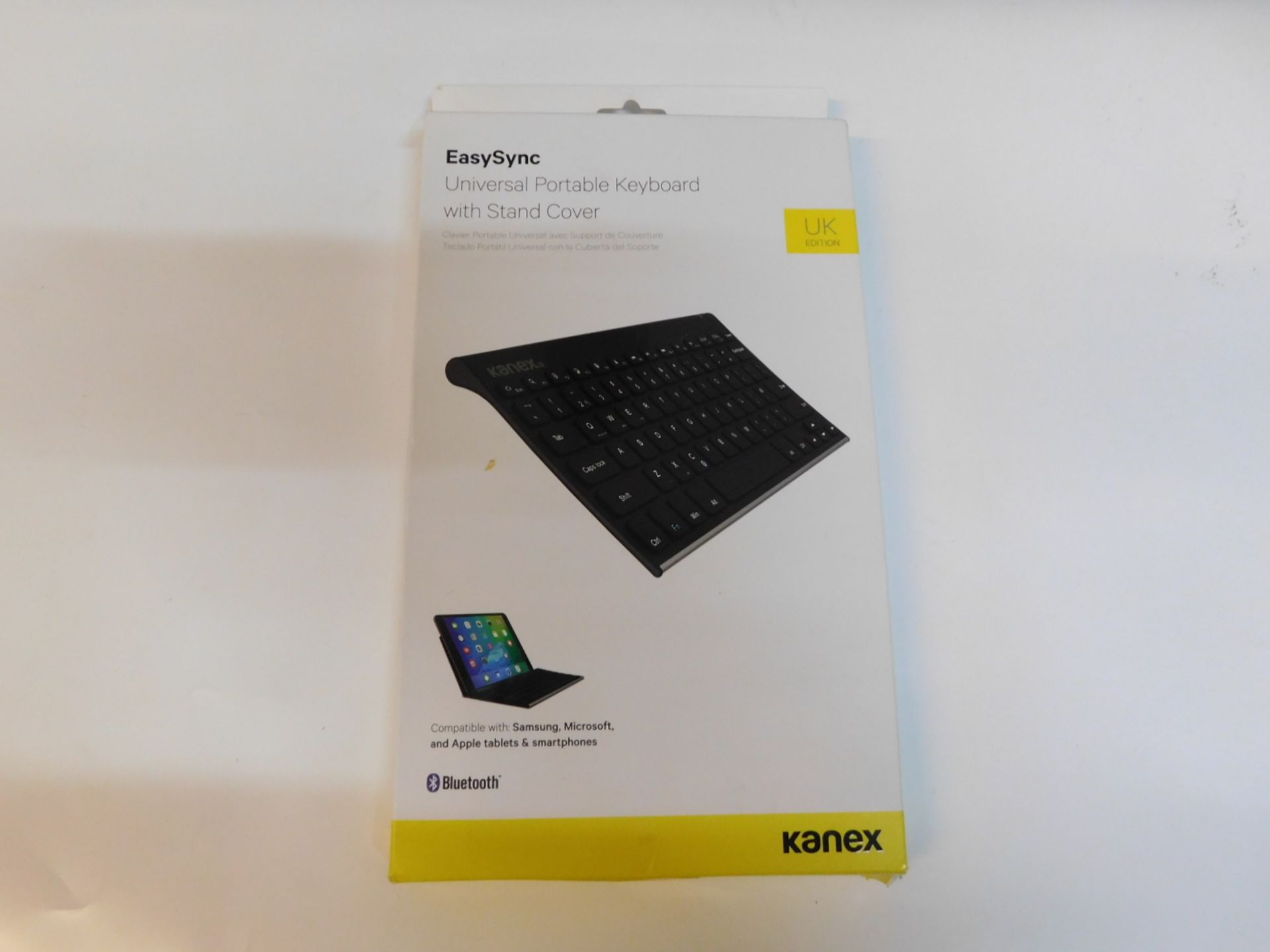 1 BOXED KANEX EASY SYNC UNIVERSAL PORTABLE KEYBOARD WITH COVER RRP Â£49.99