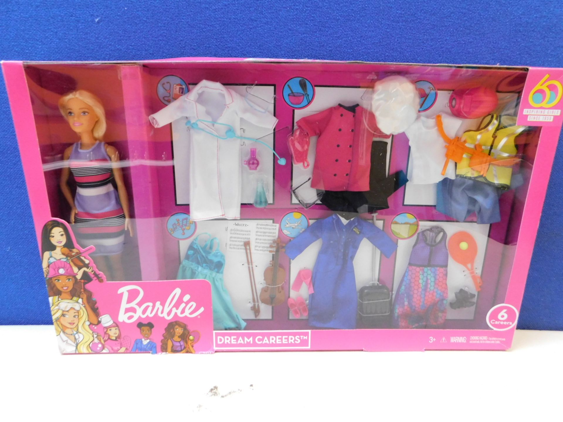 1 BOXED BARBIE DREAM CAREERS FASHION CLOSET DOLL DRESS UP SET WITH DOLL RRP Â£29.99