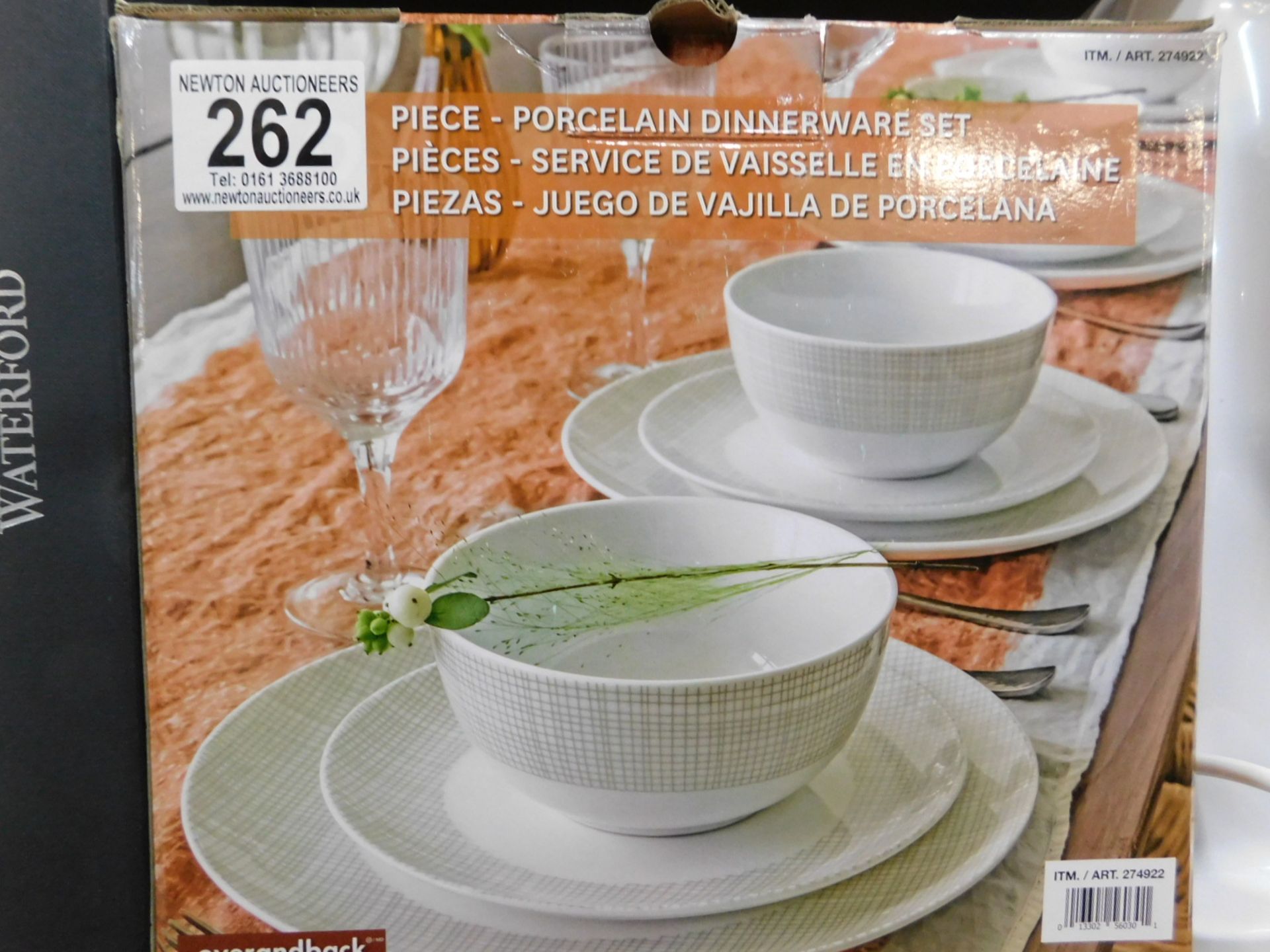 1 BOXED OVER AND BACK CROSSROADS EFFECT 12 PIECE (APPROX) PORCELAIN DINNERWARE SET RRP Â£49.99