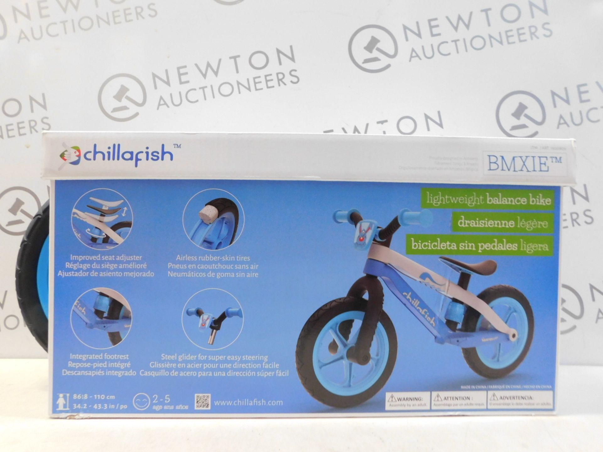 1 BOXED CHILLAFISH BMXIE BALANCE BIKE IN BLUE RRP Â£64.99