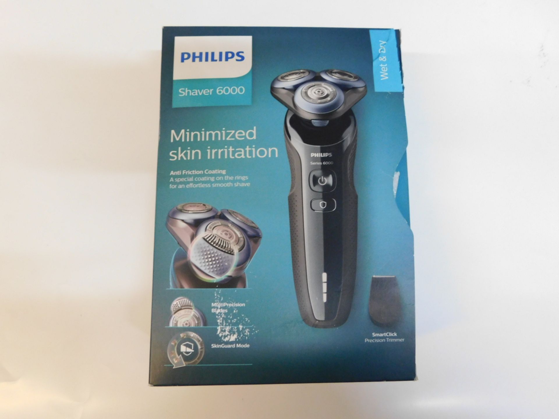 1 BOXED PHILLIPS WET AND DRY SHAVER 6000 MODEL S6630/11 RRP Â£149.99