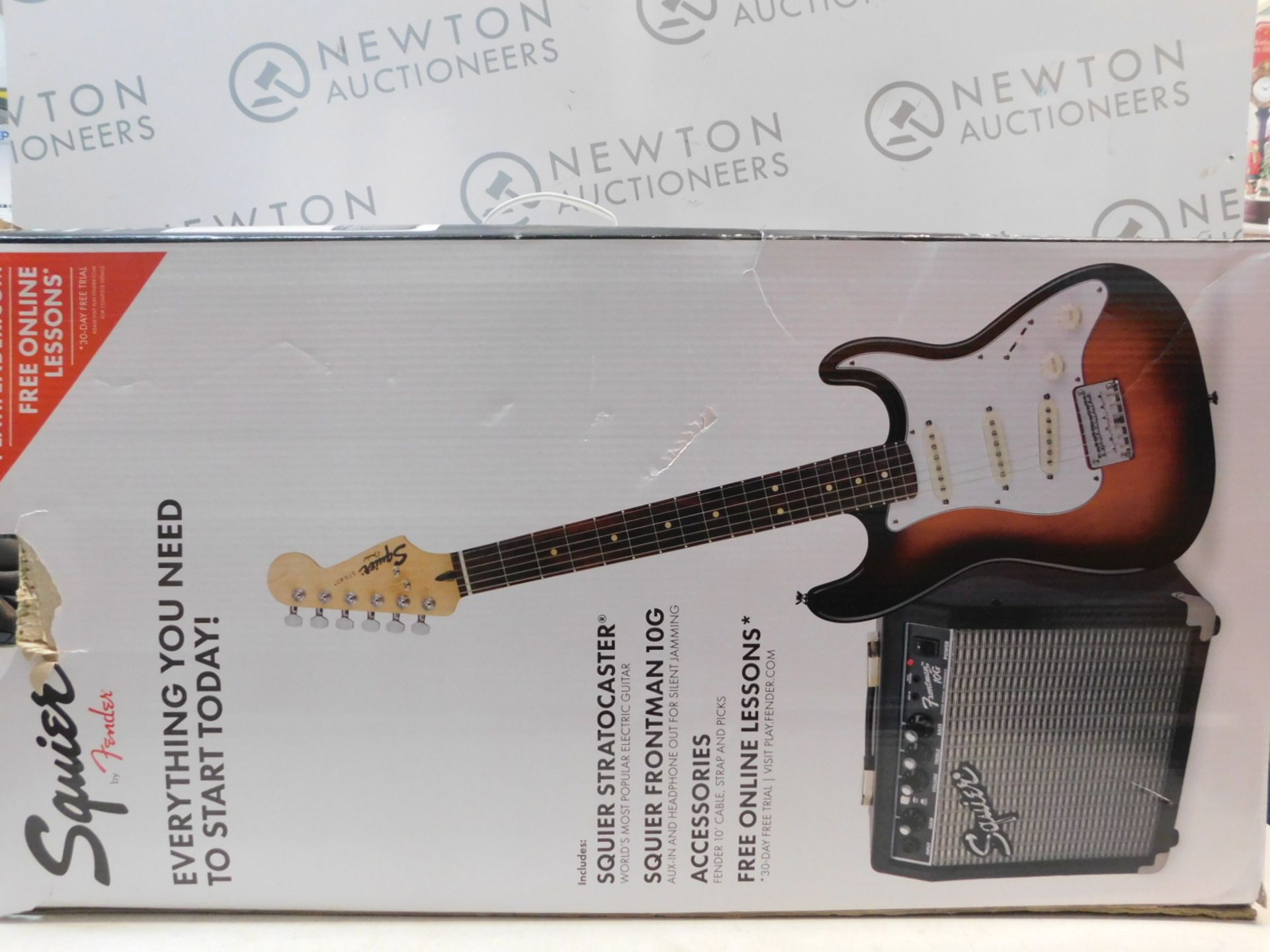 1 BOXED SQUIER ELECTRIC GUITAR AND FRONTMAN 10G AMPLIFIER BY FENDER RRP Â£179.99