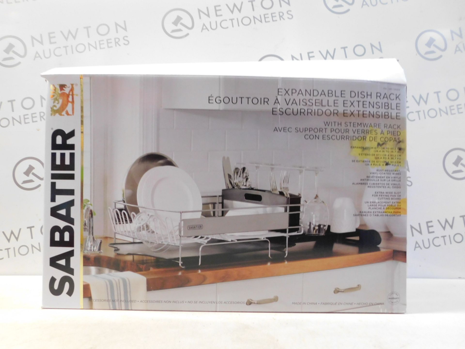 1 BOXED SABATIER EXPANDABLE DISH RACK RRP Â£44.99