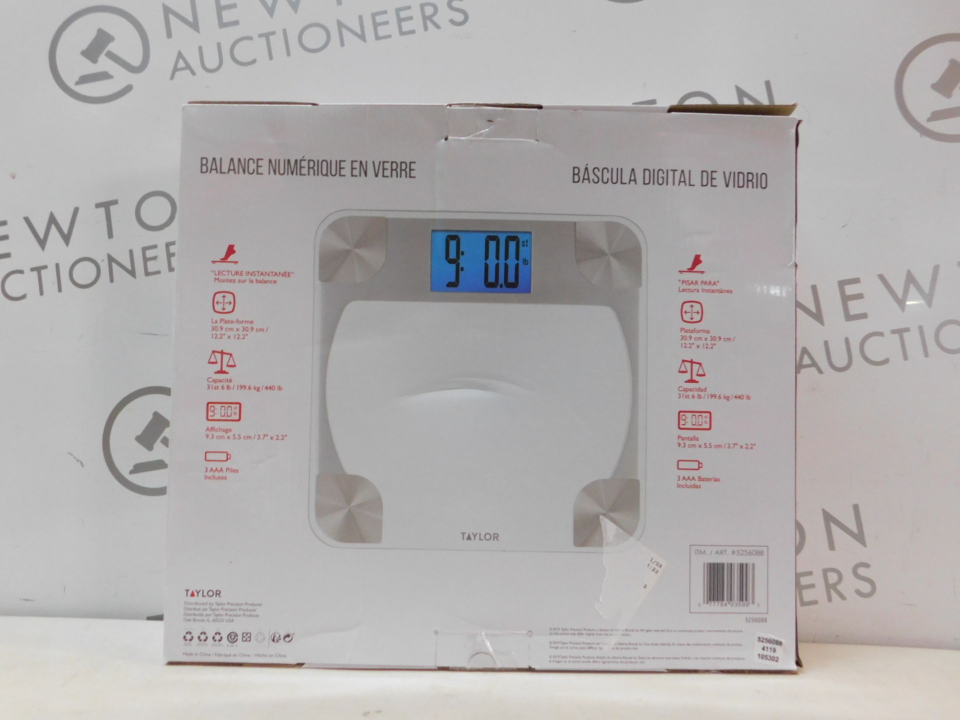 1 BOXED TAYLOR DIGITAL GLASS SCALE RRP Â£29.99