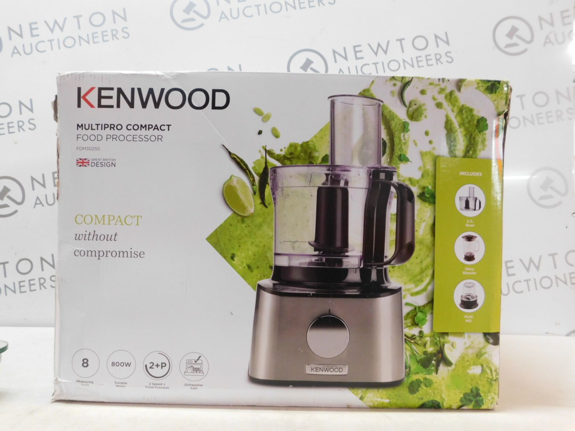 1 BOXED KENWOOD FDM302SS 800W 2.1L MULTI-PRO COMPACT FOOD PROCESSOR RRP Â£129.99