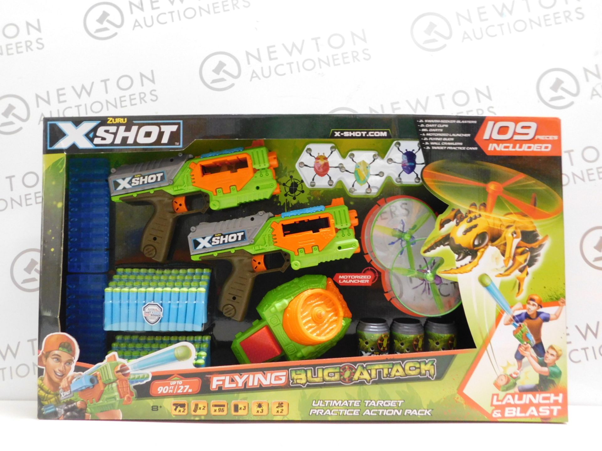 1 BRAND NEW BOXED ZURUX-SHOT ATTACK SWARM SEEKER 109 PIECES ULTIMATE TARGET ACTION PACK RRP Â£39.99