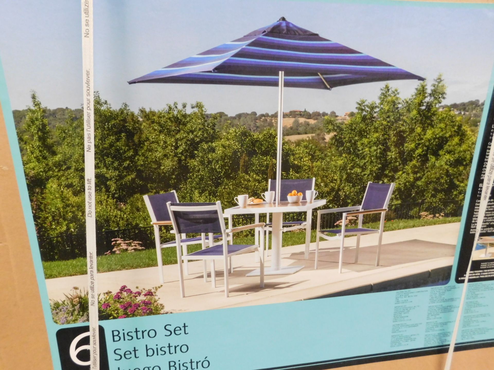 1 BOXED SANTORINI 6-PIECE SLING BISTRO SET RRP Â£699