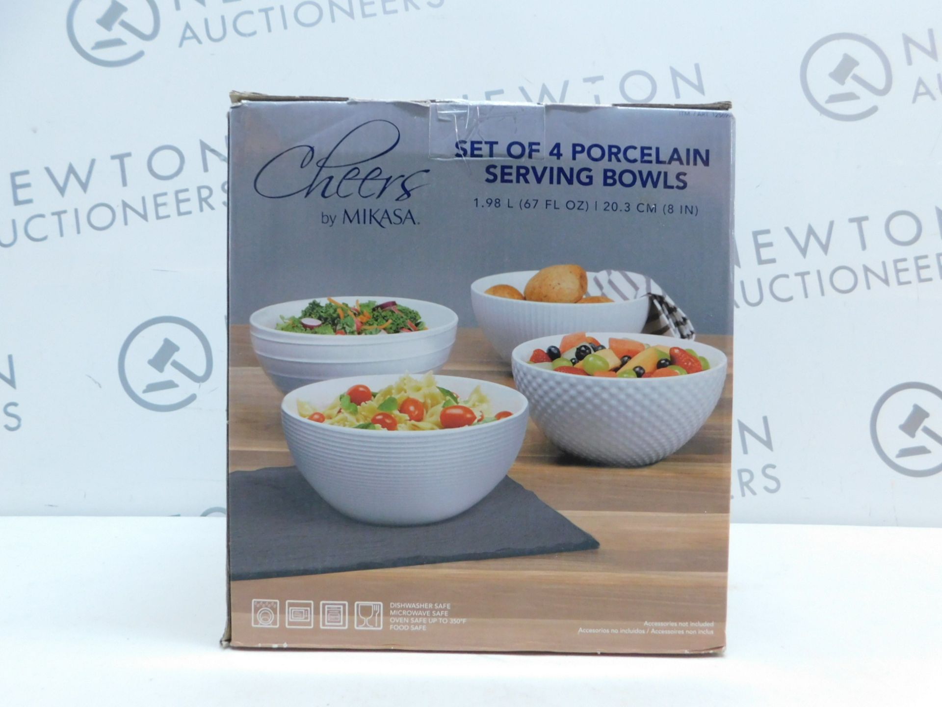 1 BOXED SET OF 4 CHEERS BY MIKASA PORCELAIN SERVING BOWLS RRP Â£39.99