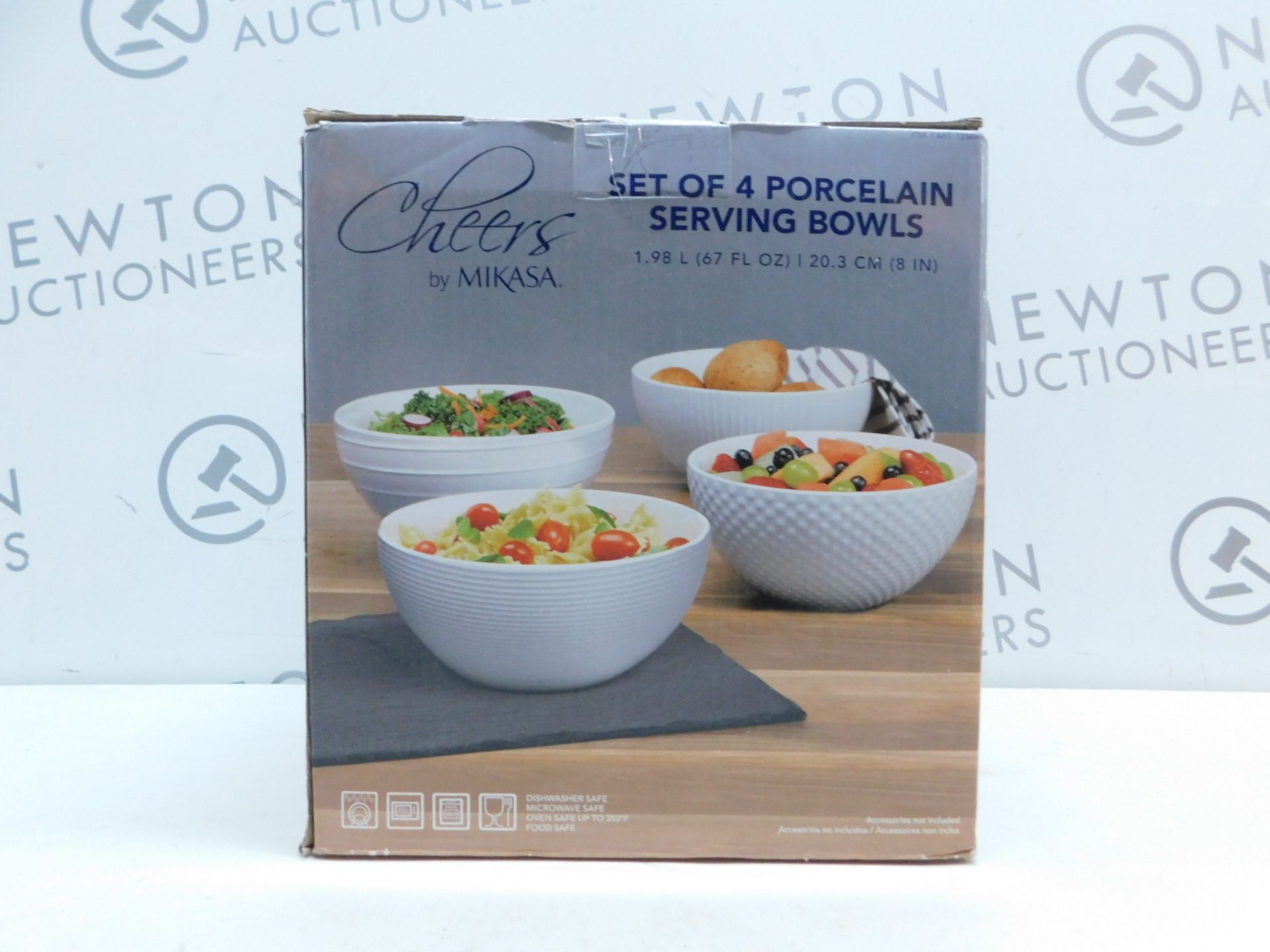 1 BOXED SET OF 4 CHEERS BY MIKASA PORCELAIN SERVING BOWLS RRP Â£39.99