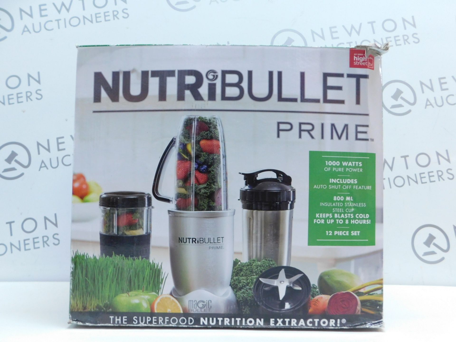 1 BOXED NUTRIBULLET PRIME BLENDER/ MIXER WITH ACCESSORIES RRP Â£119.99