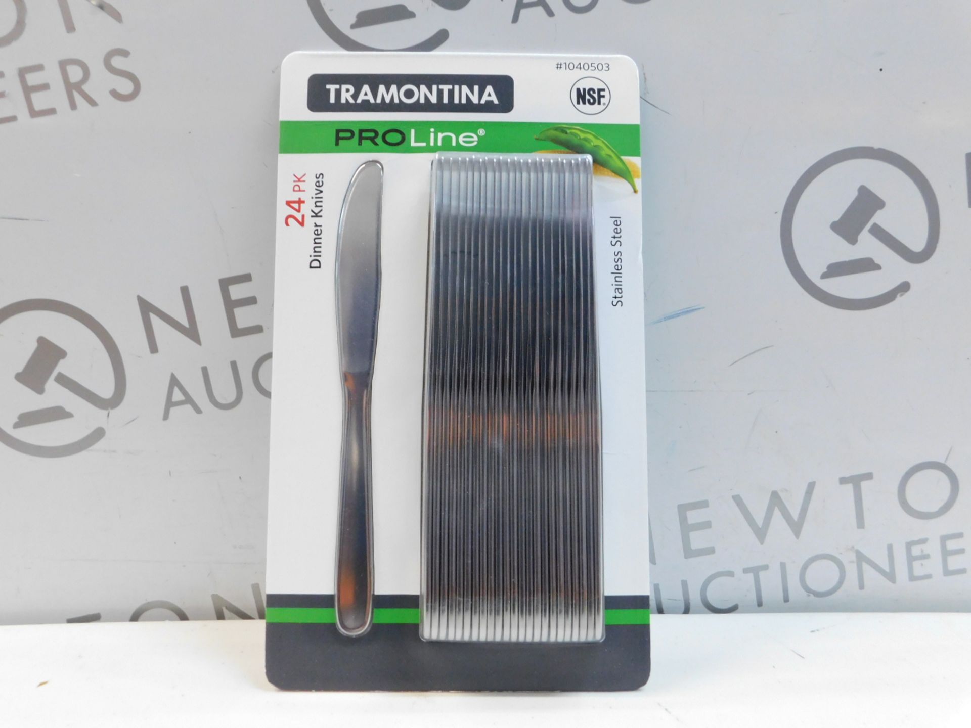 1 BRAND NEW PACK OF TRAMONTINA PROLINE 24PK STAINLESS STEEL DINNER KNIVES RRP Â£22.99