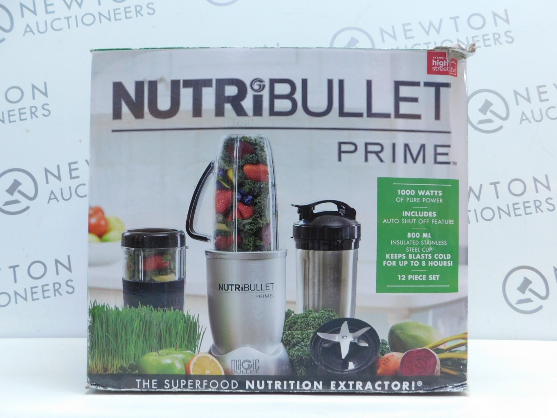 1 BOXED NUTRIBULLET PRIME BLENDER/ MIXER WITH ACCESSORIES RRP Â£119.99