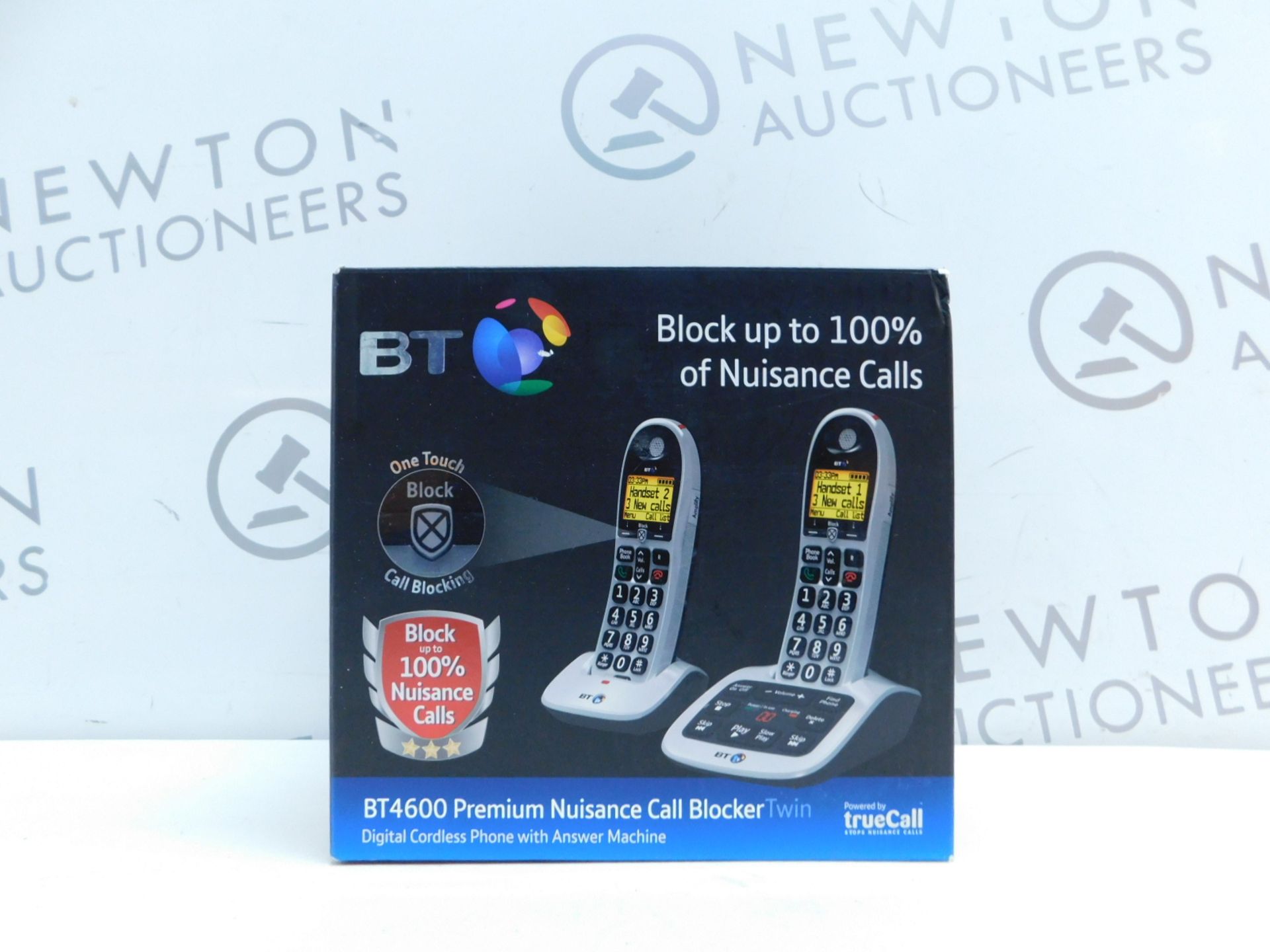 1 BOXED BT4600 PREMIUM NUISANCE CALL BLOCKER TWIN DIGITAL CORDLESS ANSWER PHONE RRP Â£89.99