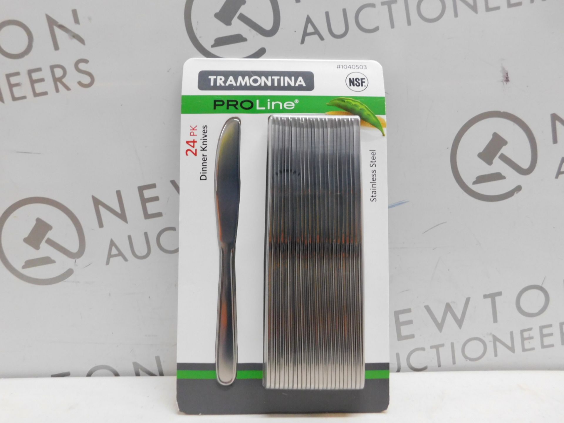 1 BRAND NEW PACK OF TRAMONTINA PROLINE 24PK STAINLESS STEEL DINNER KNIVES RRP Â£22.99