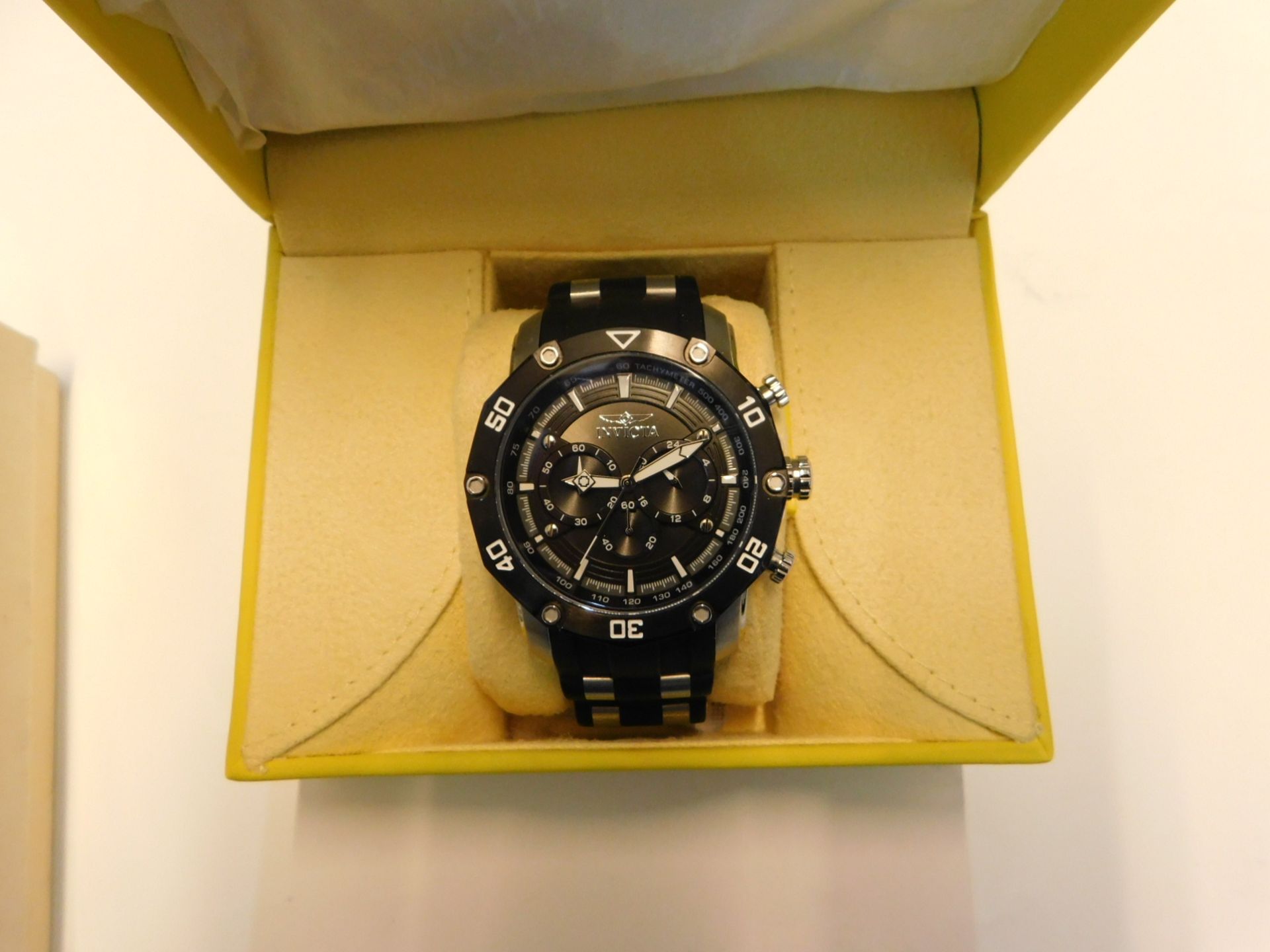 1 BOXED INVICTA 28753 PRO DIVER GENTS STAINLESS STEEL CHRONOGRAPH WATCH RRP Â£199