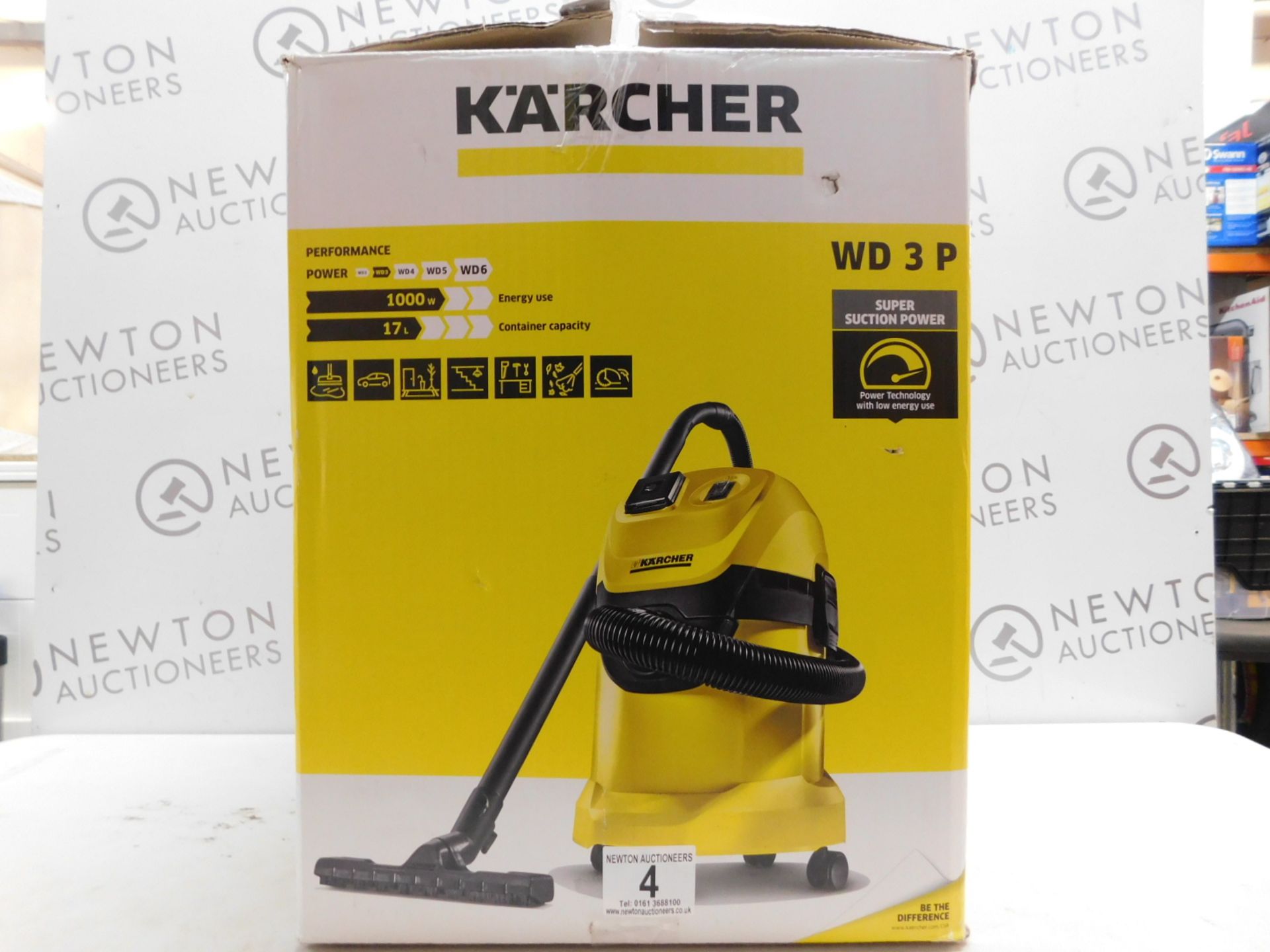 1 BOXED KARCHER WD 3 P PREMIUM MULTI-PURPOSE VACCUM CLEANER RRP Â£149.99