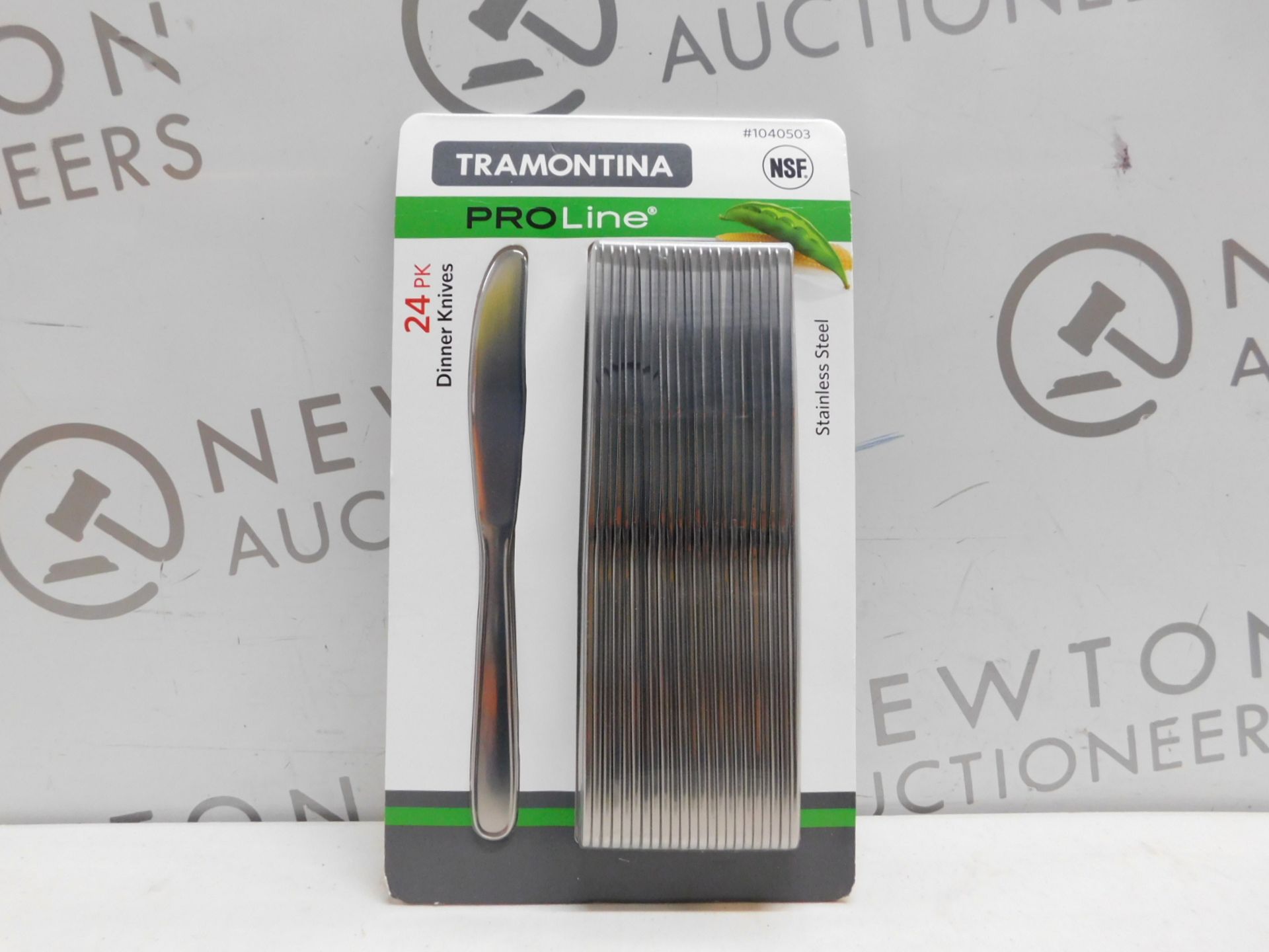 1 BRAND NEW PACK OF TRAMONTINA PROLINE 24PK STAINLESS STEEL DINNER KNIVES RRP Â£22.99