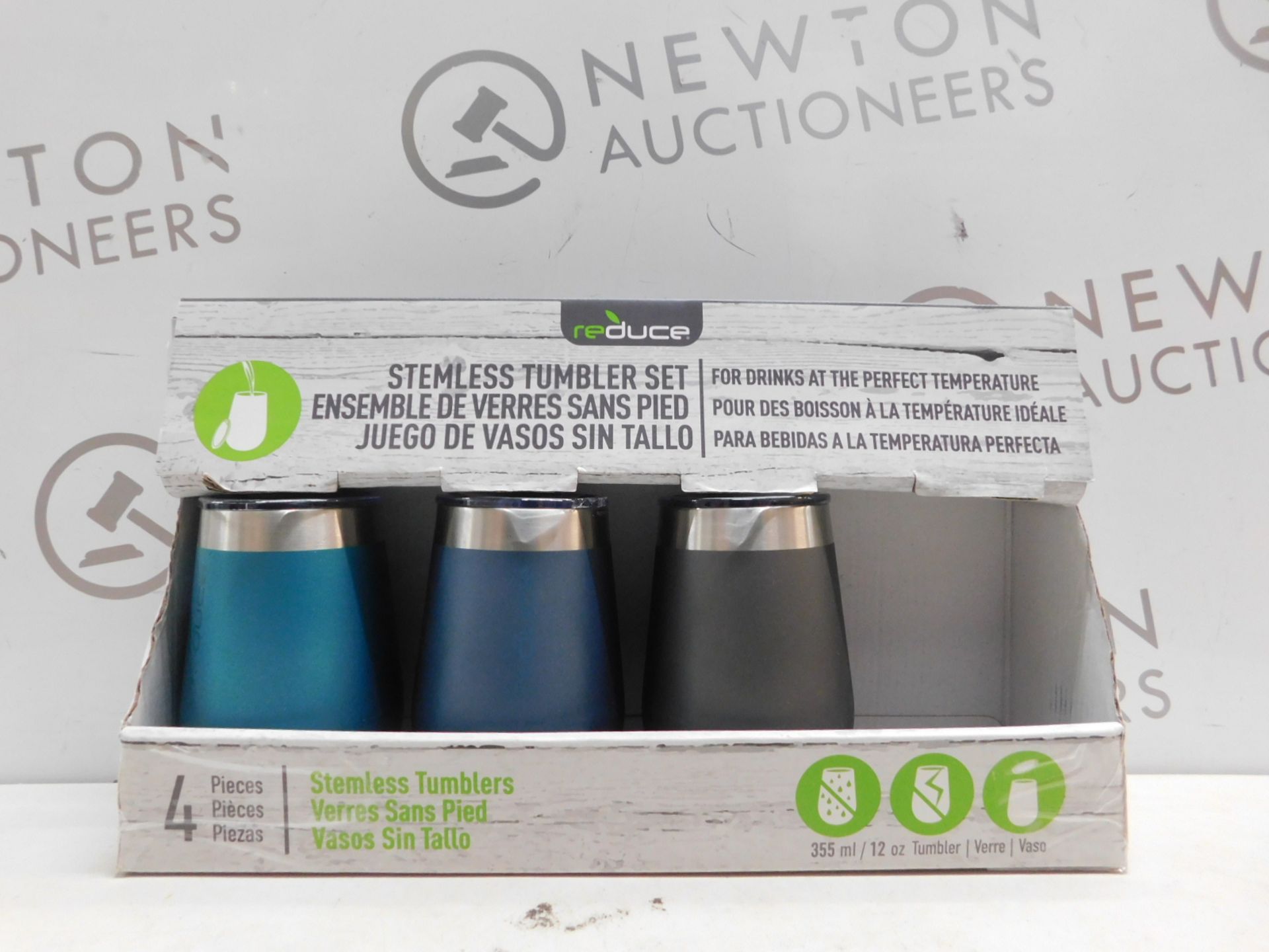 1 BOXED REDUCE 3 PIECE STEMLESS TUMBLER SET RRP Â£29.99