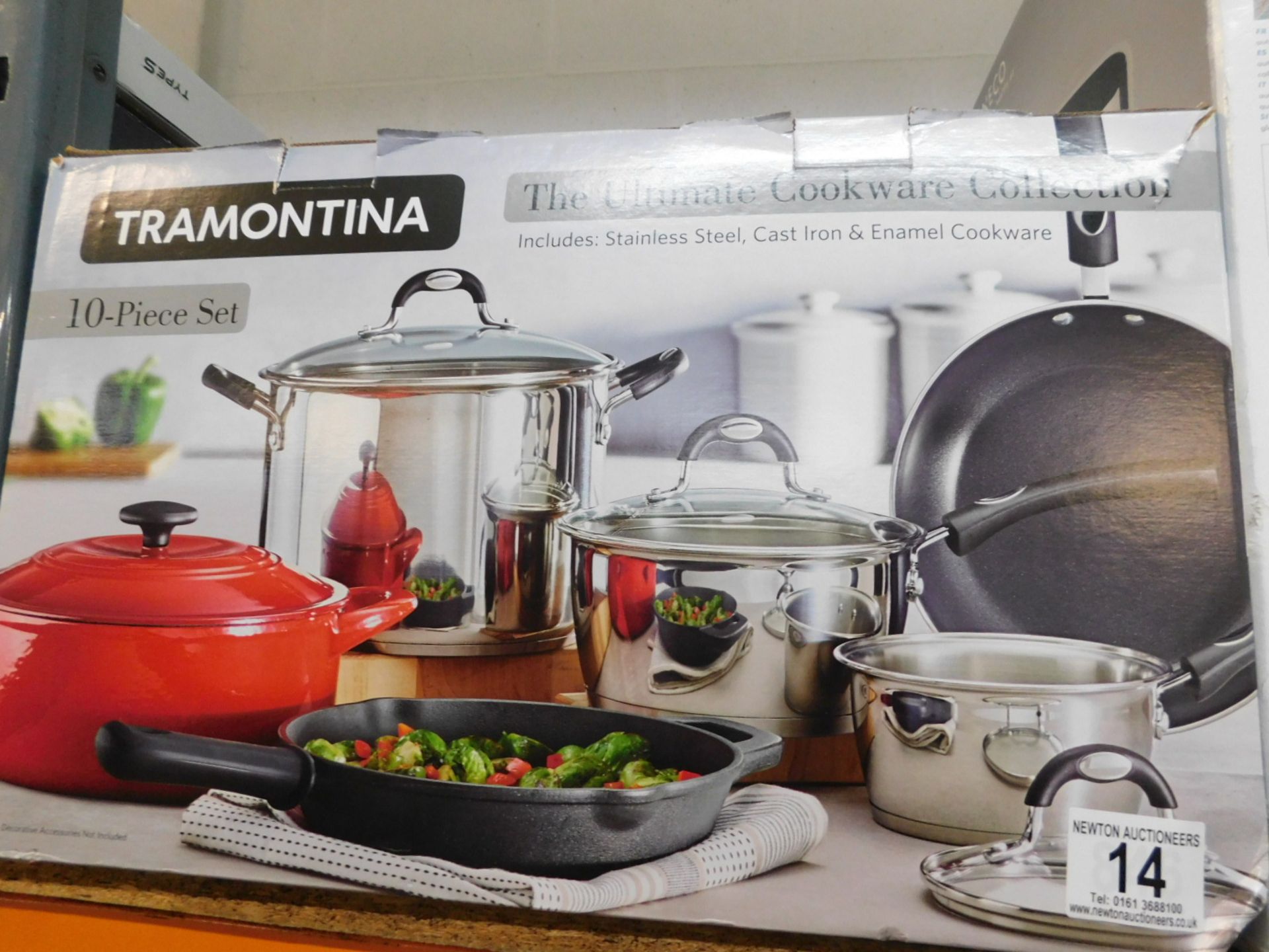 1 BOXED TRAMONTINA 10PC THE ULTIMAE COOKWARE COLLECTION SET RRP Â£199