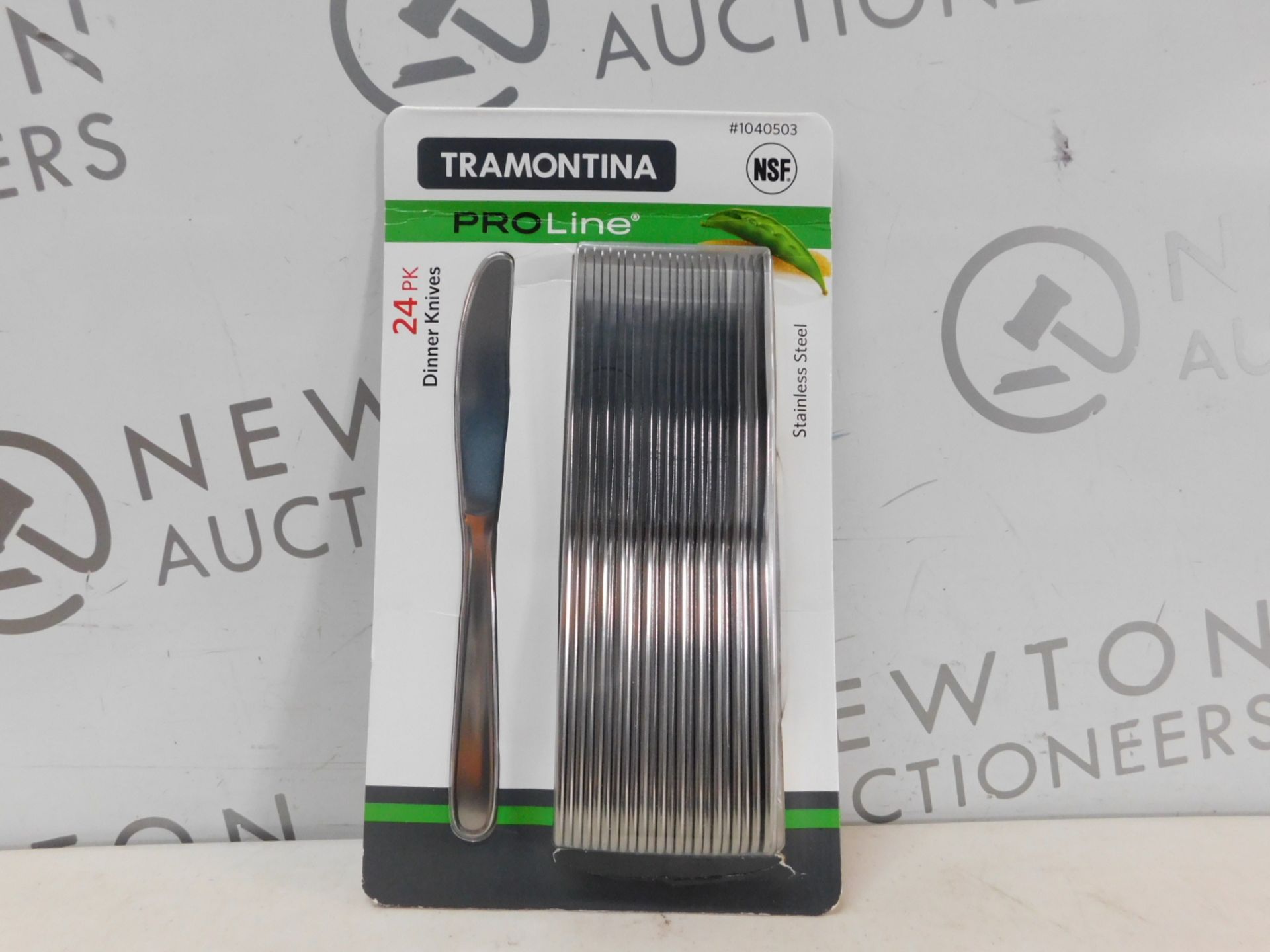 1 BRAND NEW PACK OF TRAMONTINA PROLINE 24PK STAINLESS STEEL DINNER KNIVES RRP Â£22.99