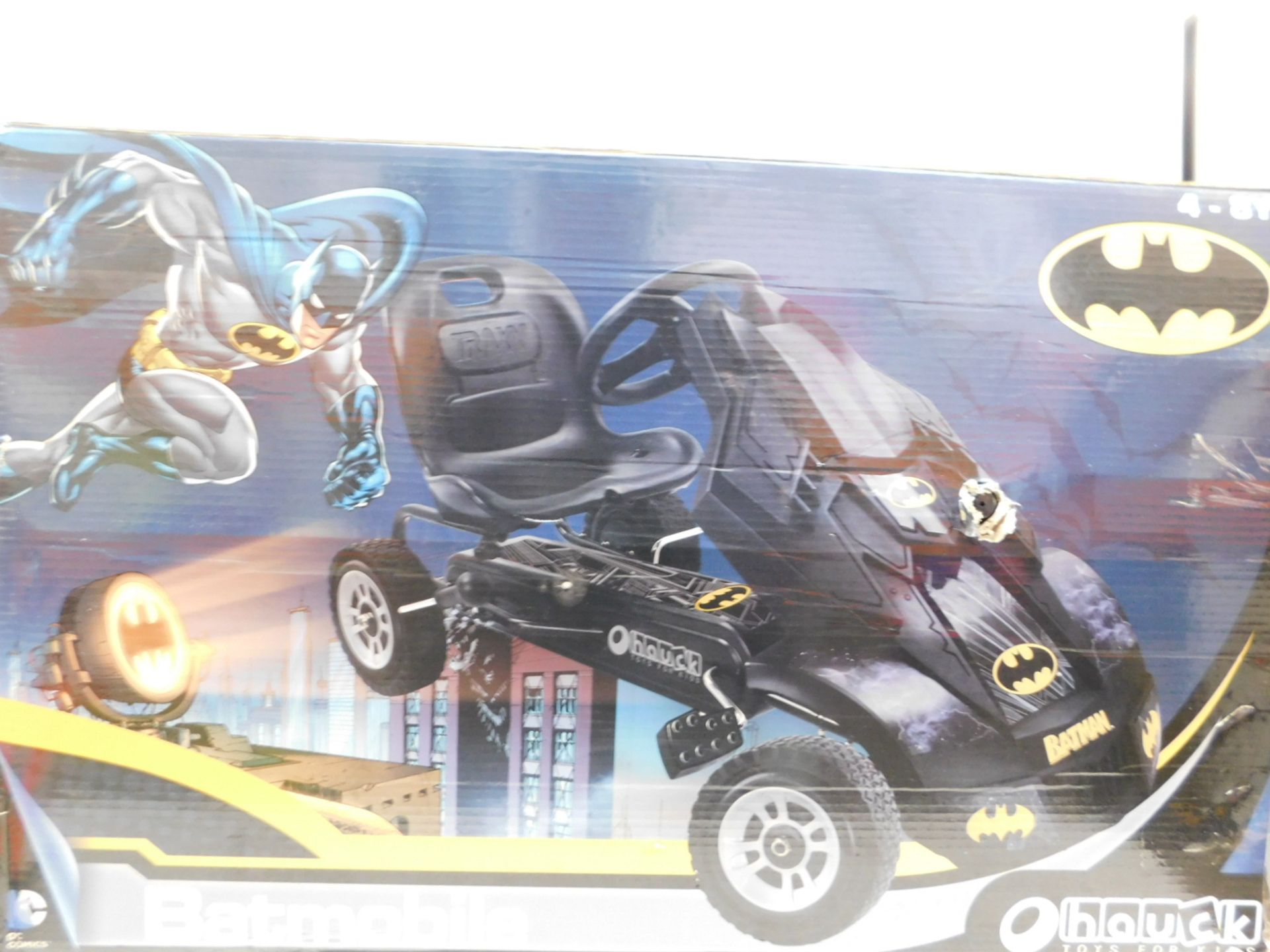 1 BOXED DC BATMAN BATMOBILE GO-KART RRP Â£179.99