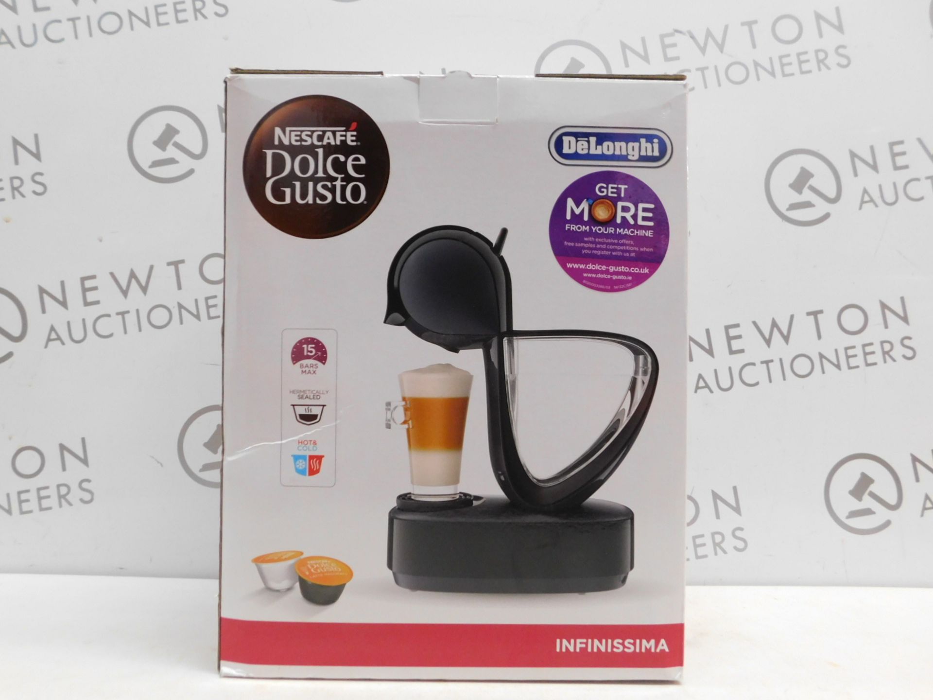 1 BOXED NESCAFE DOLCE GUSTO INFINISSIMA AUTOMATIC COFFEE POD MACHINE BY KRUPS RRP Â£114.99