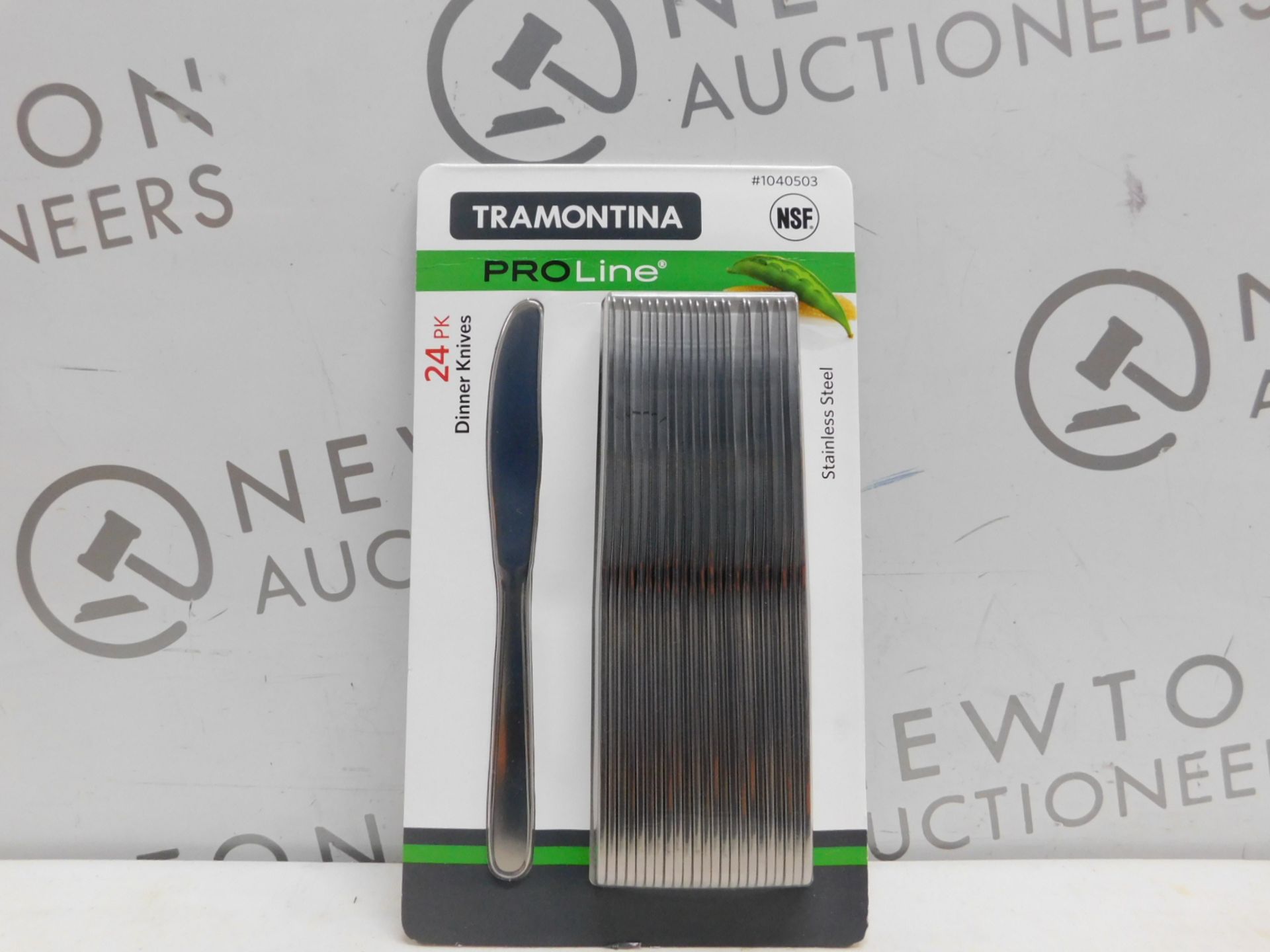 1 BRAND NEW SEALED PACK OF TRAMONTINA PROLINE 24PK STAINLESS STEEL DINNER KNIVES RRP Â£22.99