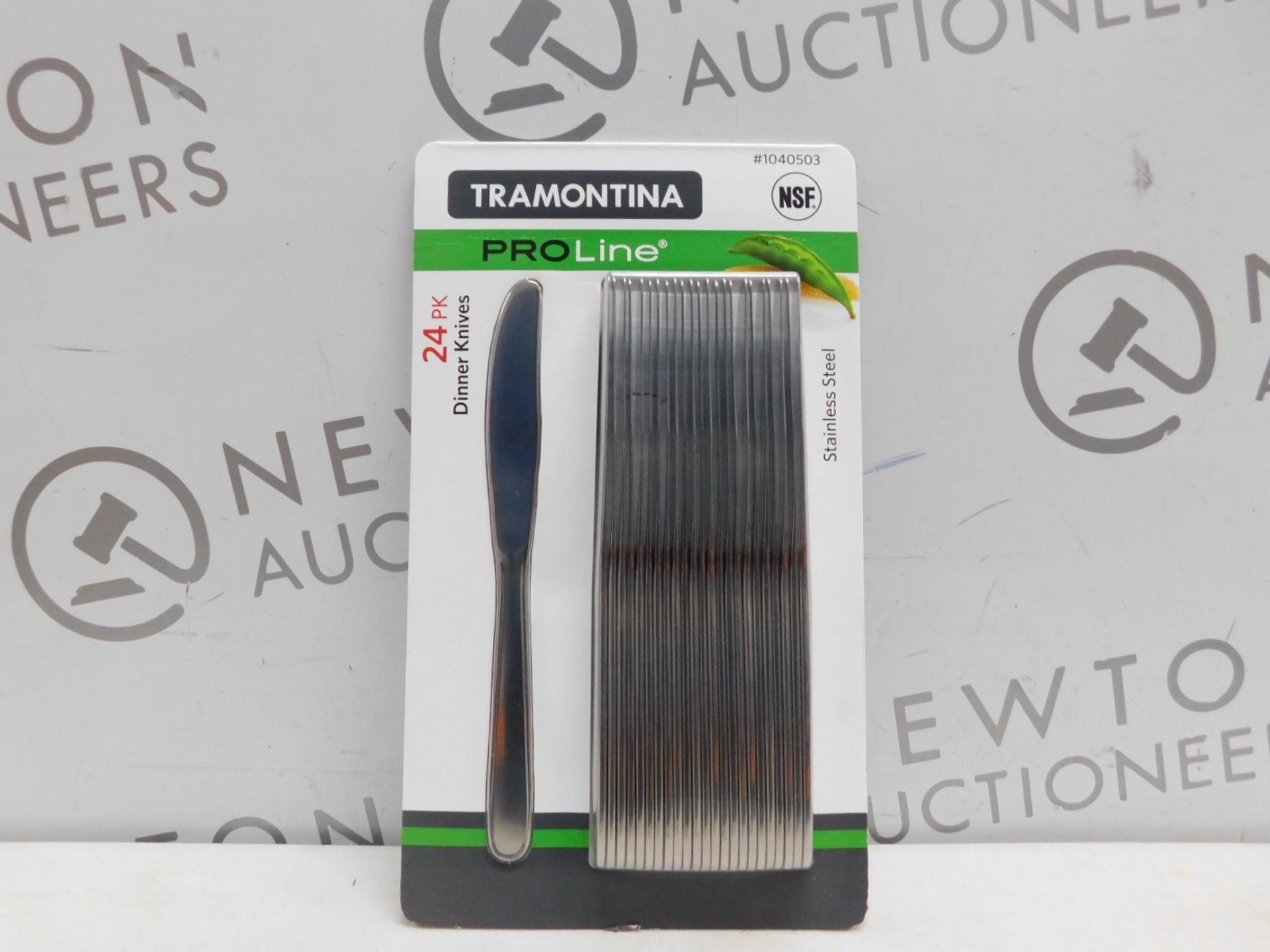 1 BRAND NEW SEALED PACK OF TRAMONTINA PROLINE 24PK STAINLESS STEEL DINNER KNIVES RRP Â£22.99