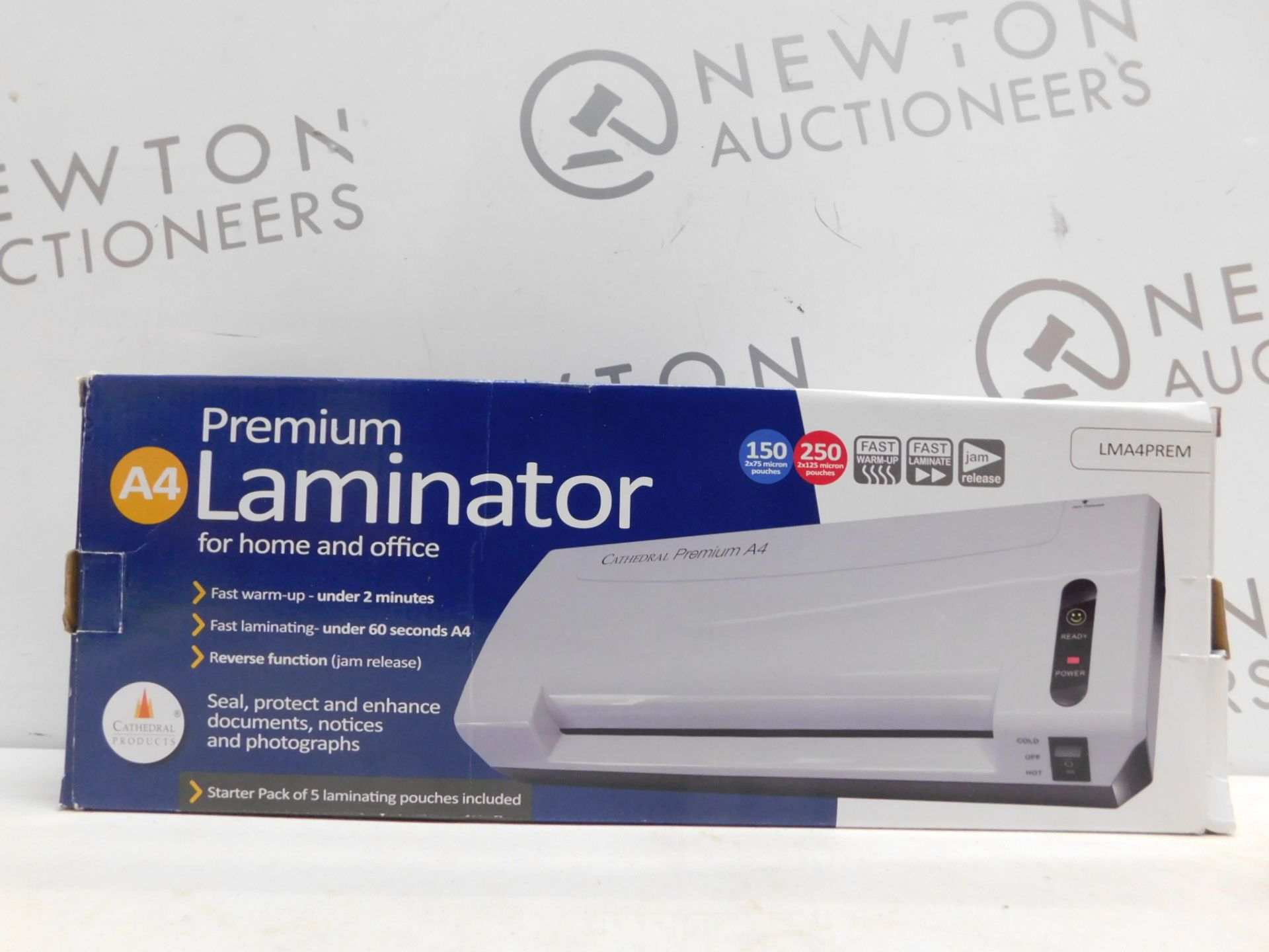 1 BOXED CATHEDRAL PREMIUM PROFESSIONAL A4 LAMINATOR RRP Â£49.99