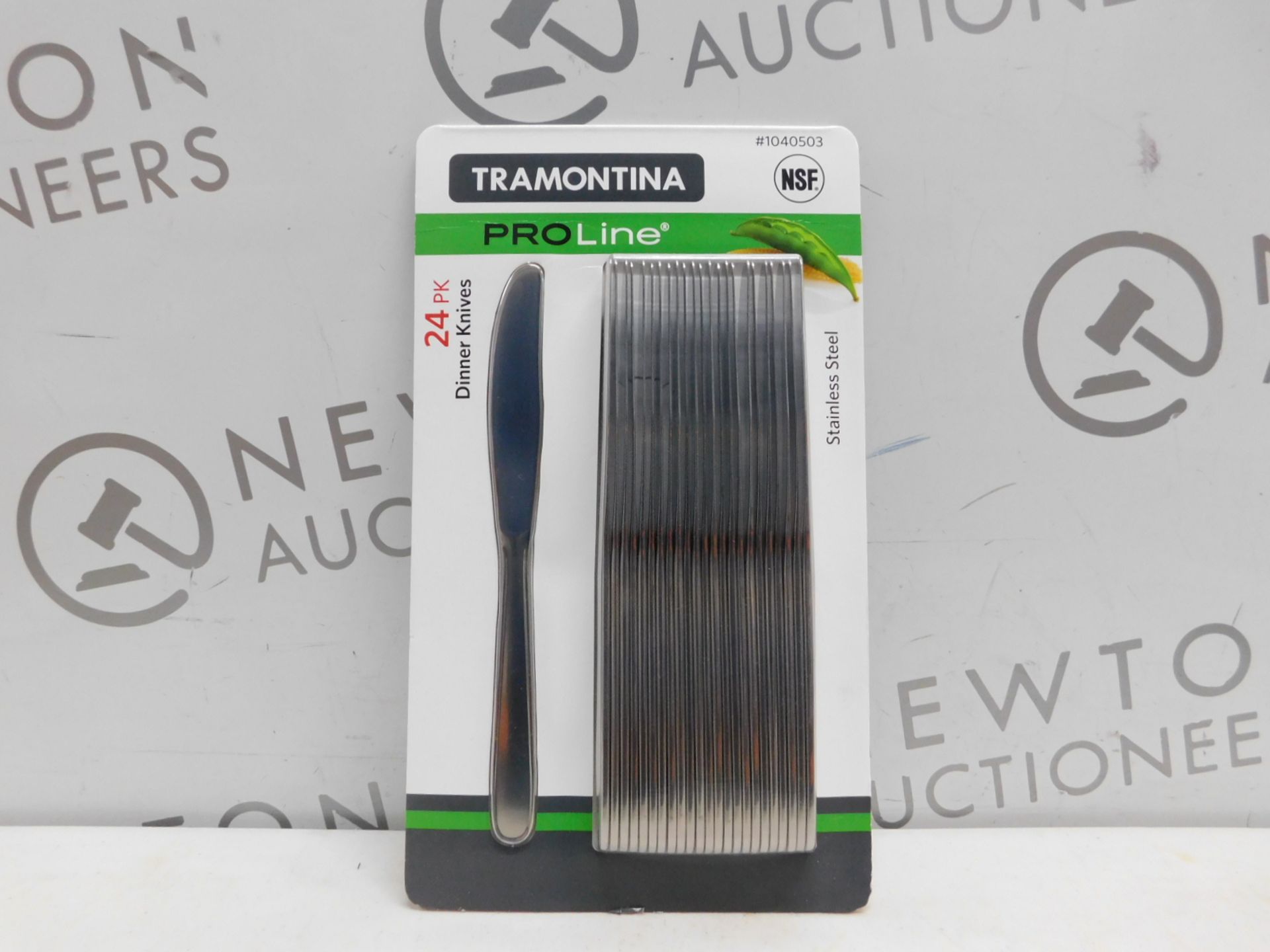 1 BRAND NEW SEALED PACK OF TRAMONTINA PROLINE 24PK STAINLESS STEEL DINNER KNIVES RRP Â£22.99