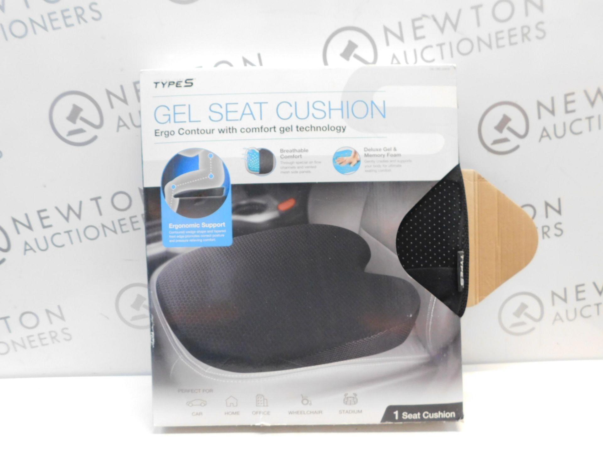 1 BOXED TYPE-S COMFORT GEL SEAT CUSHION RRP Â£29.99