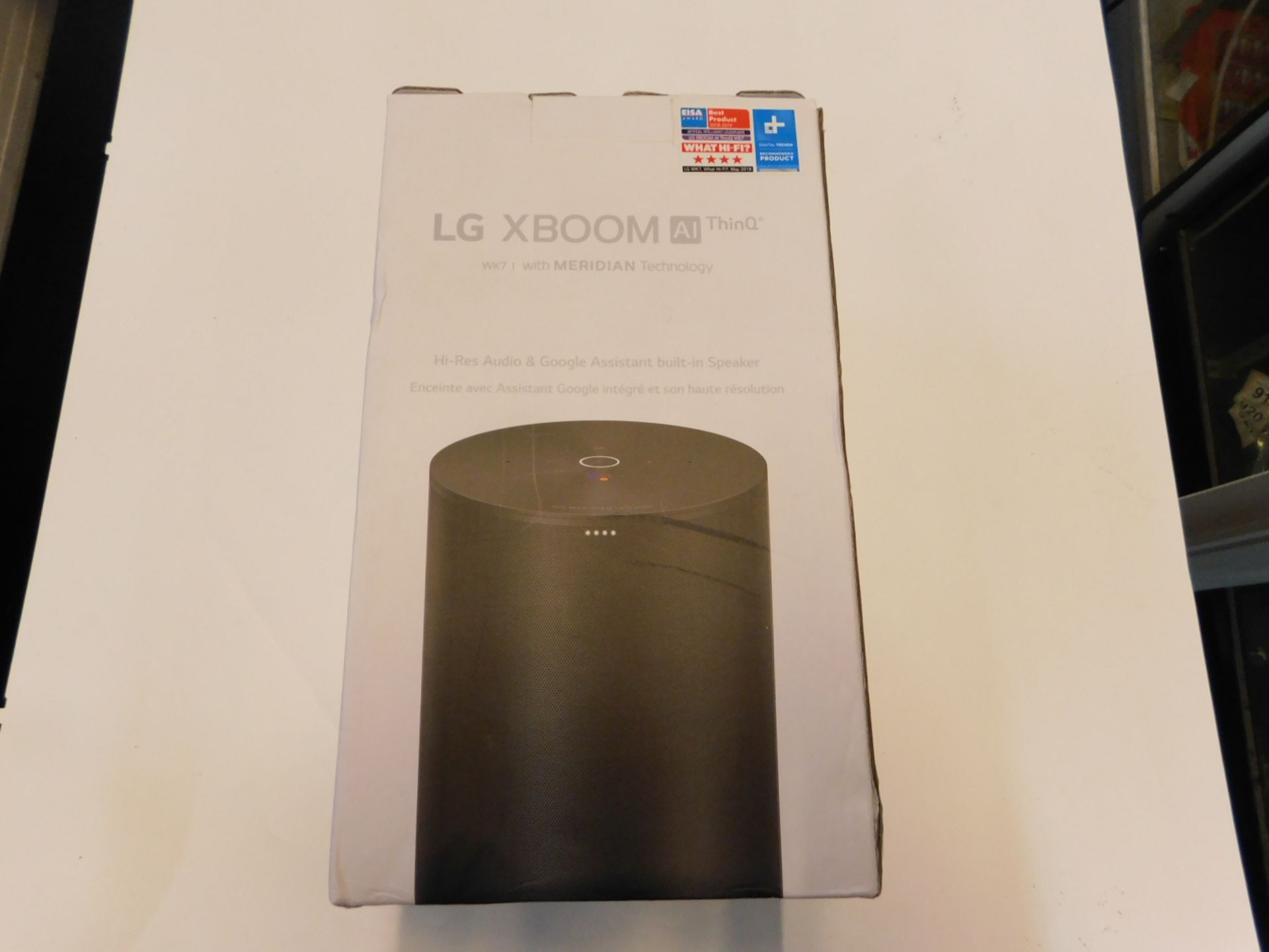 1 BOXED LG THINQ SPEAKER WITH GOOGLE ASSIST RRP Â£99.99