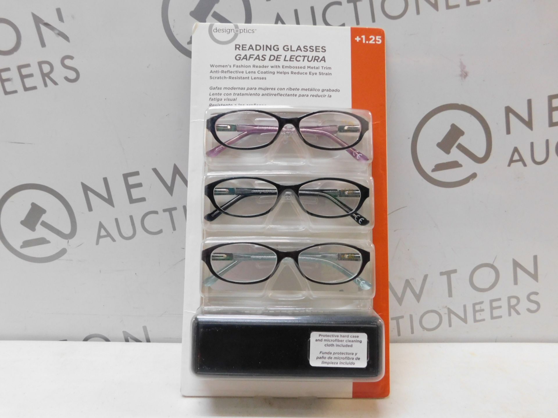 1 PACK OF DESIGN OPTICS READING GLASSES IN +1.25 STRENGTH RRP Â£19.99