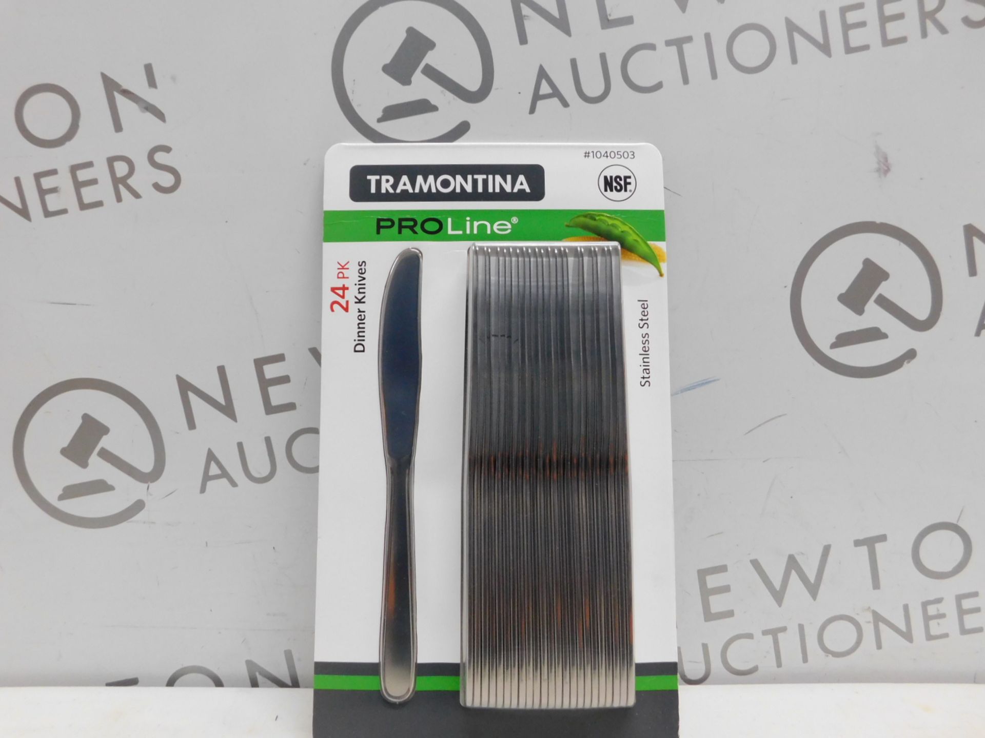 1 BRAND NEW SEALED PACK OF TRAMONTINA PROLINE 24PK STAINLESS STEEL DINNER KNIVES RRP Â£22.99