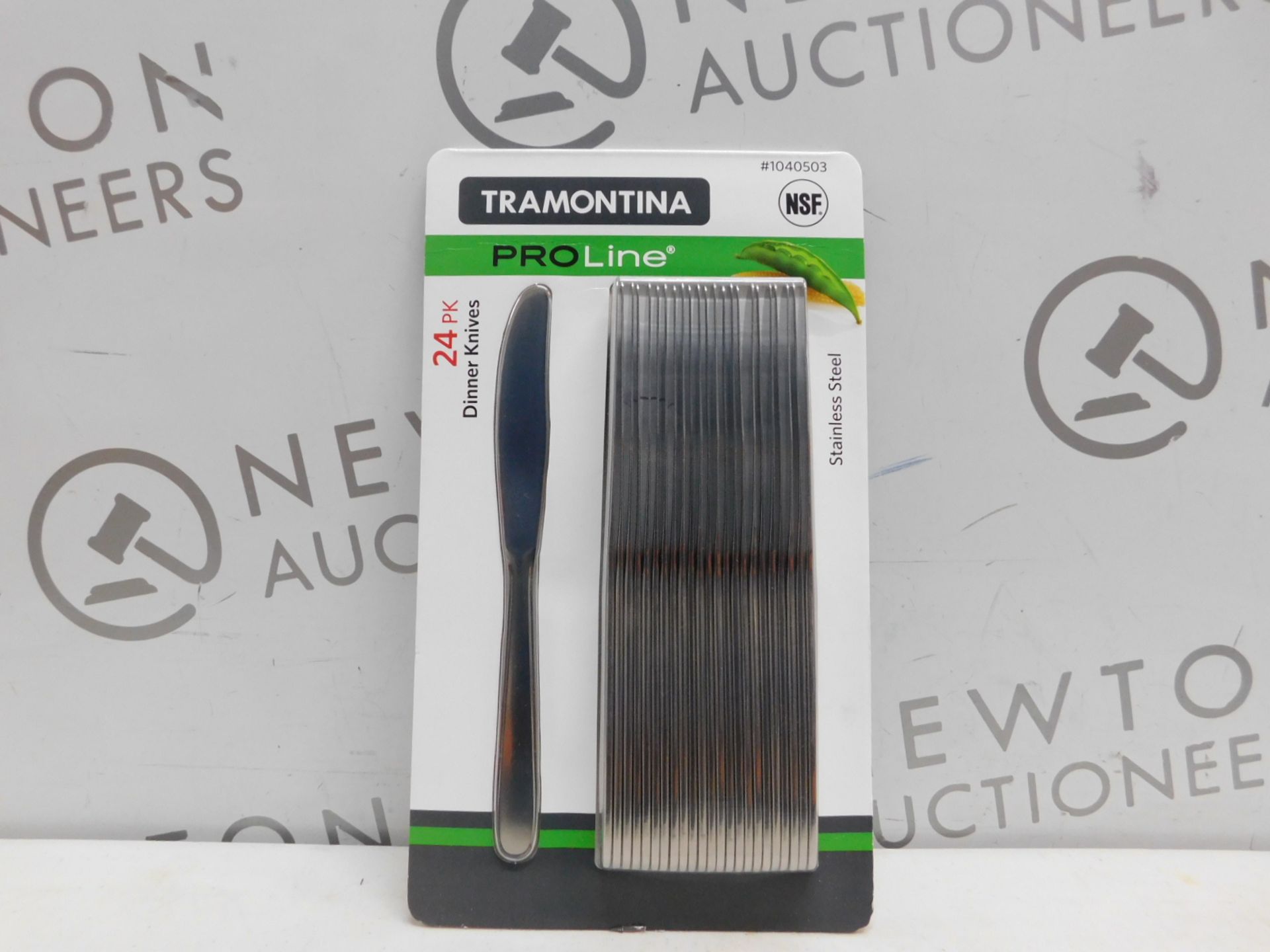 1 BRAND NEW SEALED PACK OF TRAMONTINA PROLINE 24PK STAINLESS STEEL DINNER KNIVES RRP Â£22.99