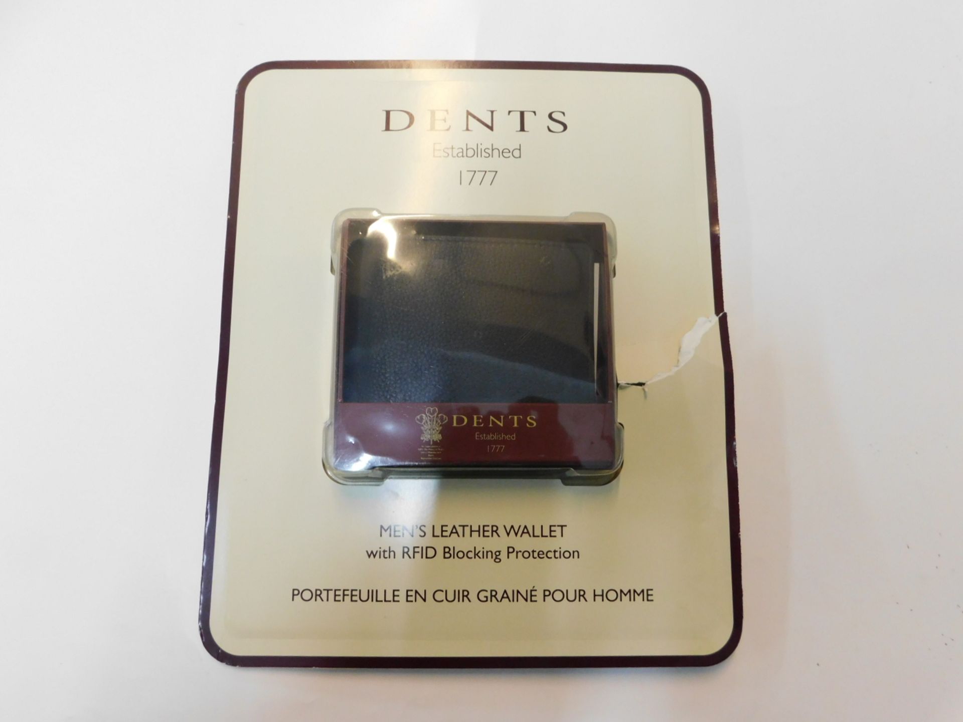 1 PACK OF DENTS MENS NATURAL GRAIN BLACK LEATHER WALLET WITH RFID BLOCKING PROTECTION RRP Â£39.99