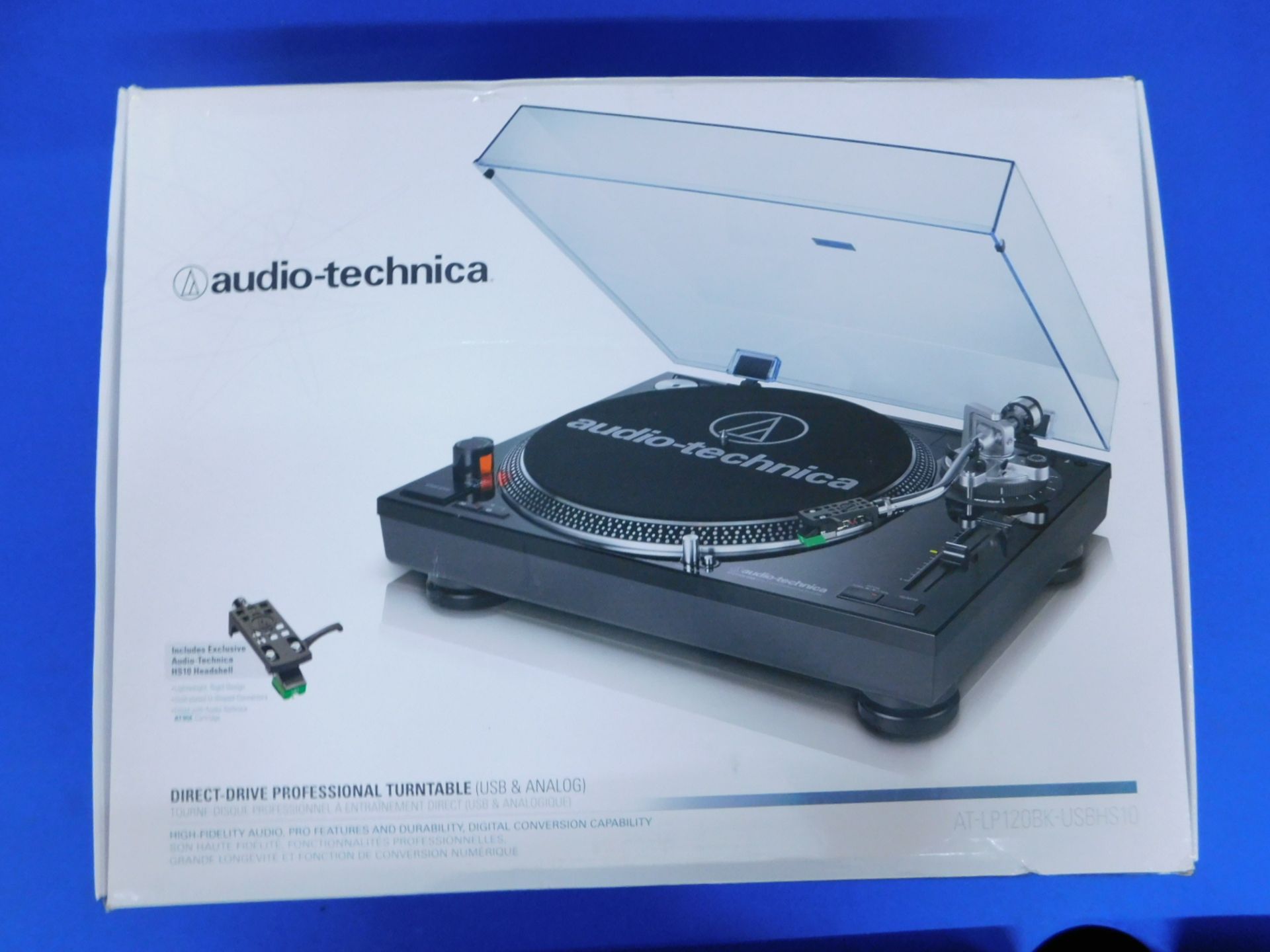 1 BOXED AUDIO-TECHNICA AT-LP120BK-USB DIRECT DRIVE TURNTABLE RRP Â£299