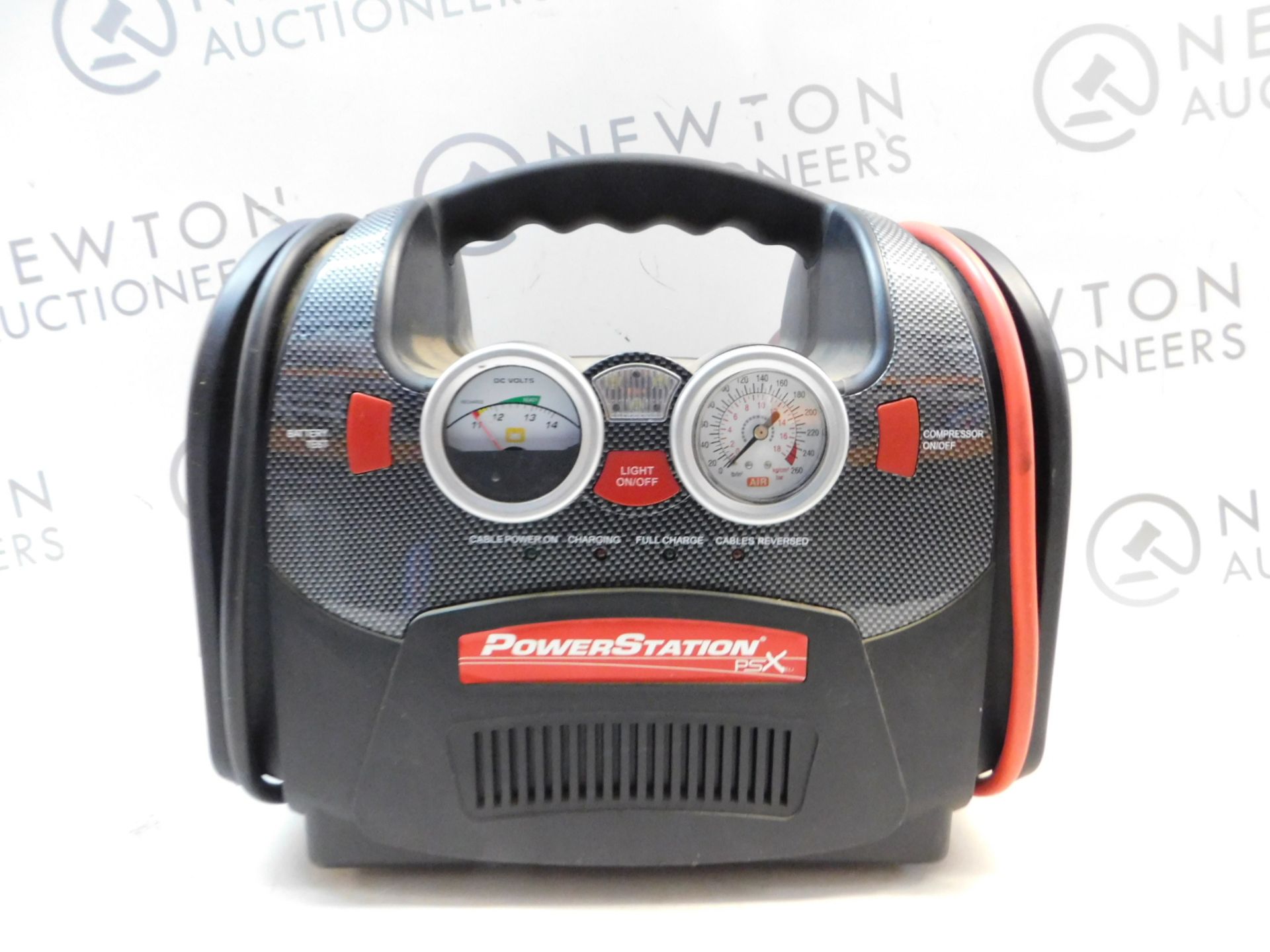 1 POWERSTATION PSX BATTERY JUMPSTARTER WITH BUILT IN LIGHT AND COMPRESSOR RRP Â£129.99