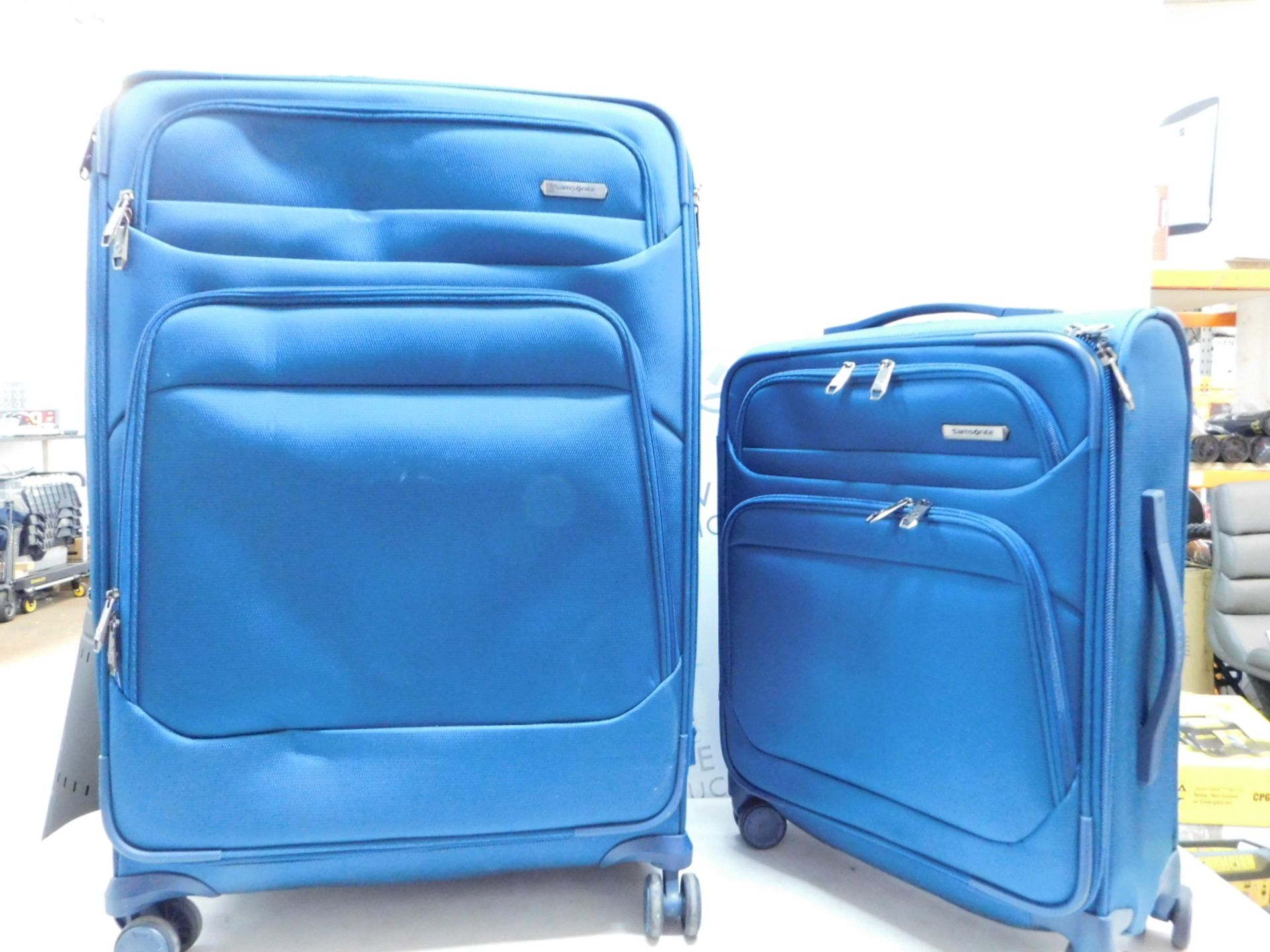 1 SAMSONITE EXPLORE ECO 2-PIECE SOFTSIDE SPINNER LUGGAGE SET RRP Â£229.99