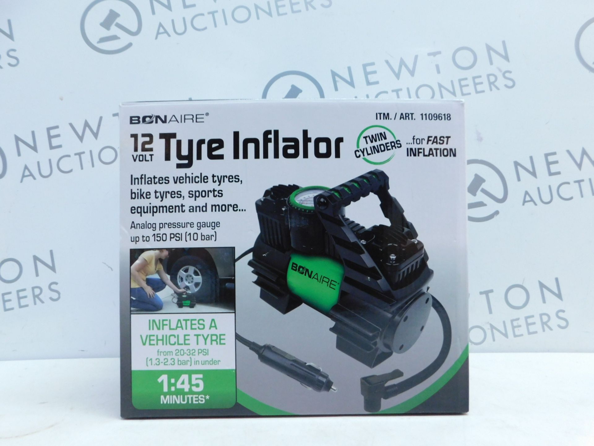 1 BOXED BONAIRE TC12CUK 12 VOLT INFLATOR RRP Â£39.99