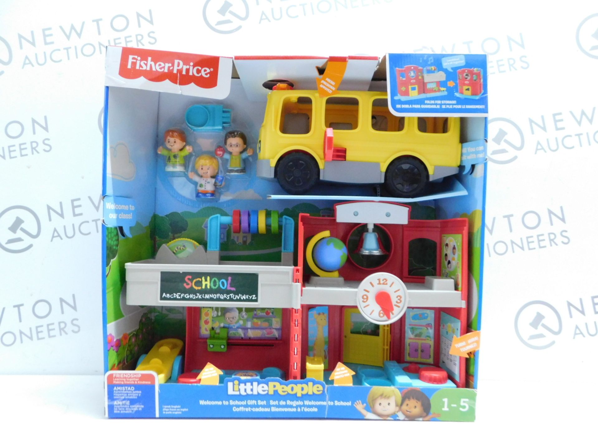 1 BRAND NEW BOXED FISHER PRICE LITTLE PEOPLE WELCOME TO SCHOOL GIFT SET RRP Â£34.99