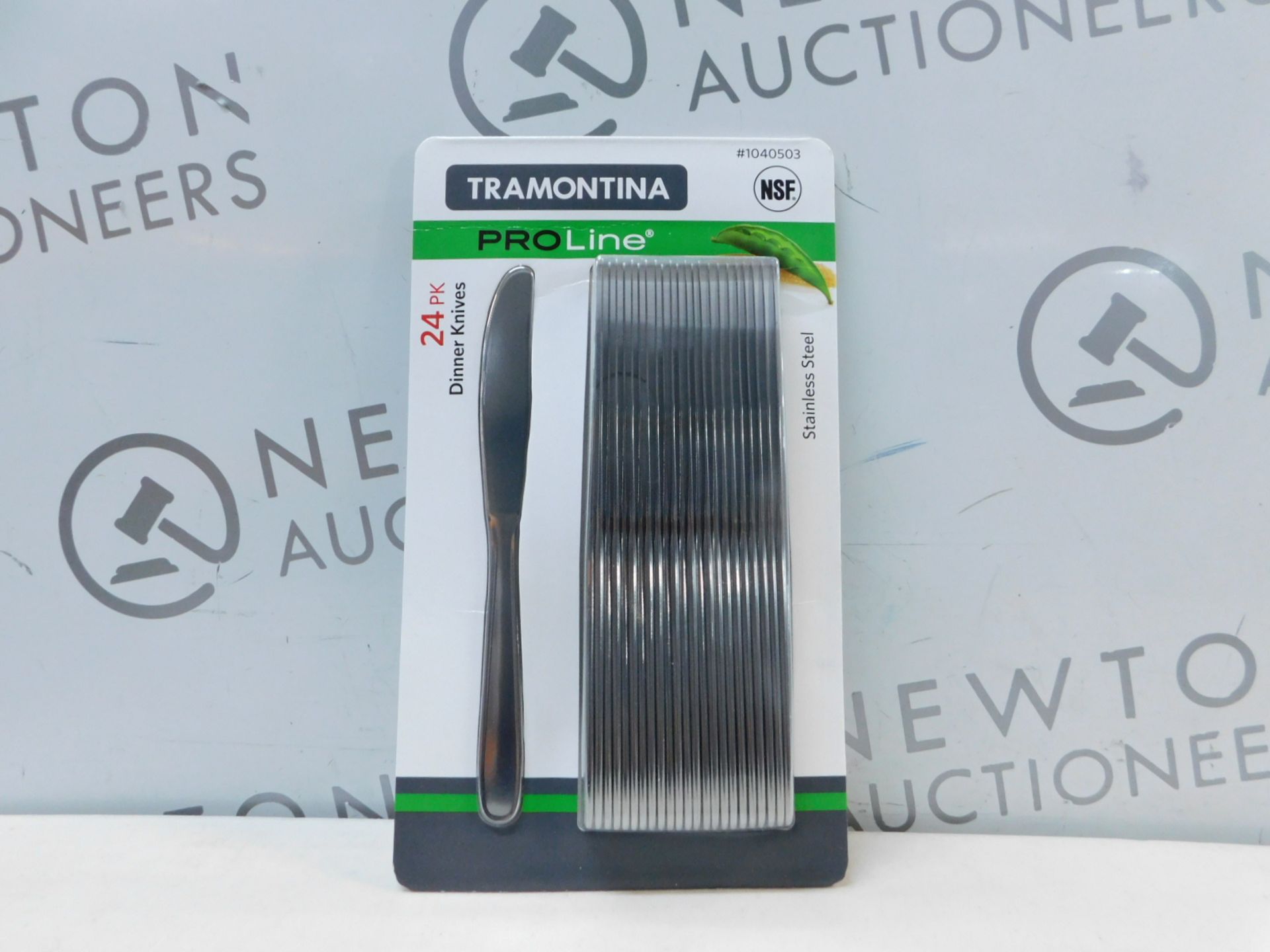 1 BRAND NEW PACK OF TRAMONTINA PROLINE 24PK STAINLESS STEEL DINNER KNIVES RRP Â£22.99