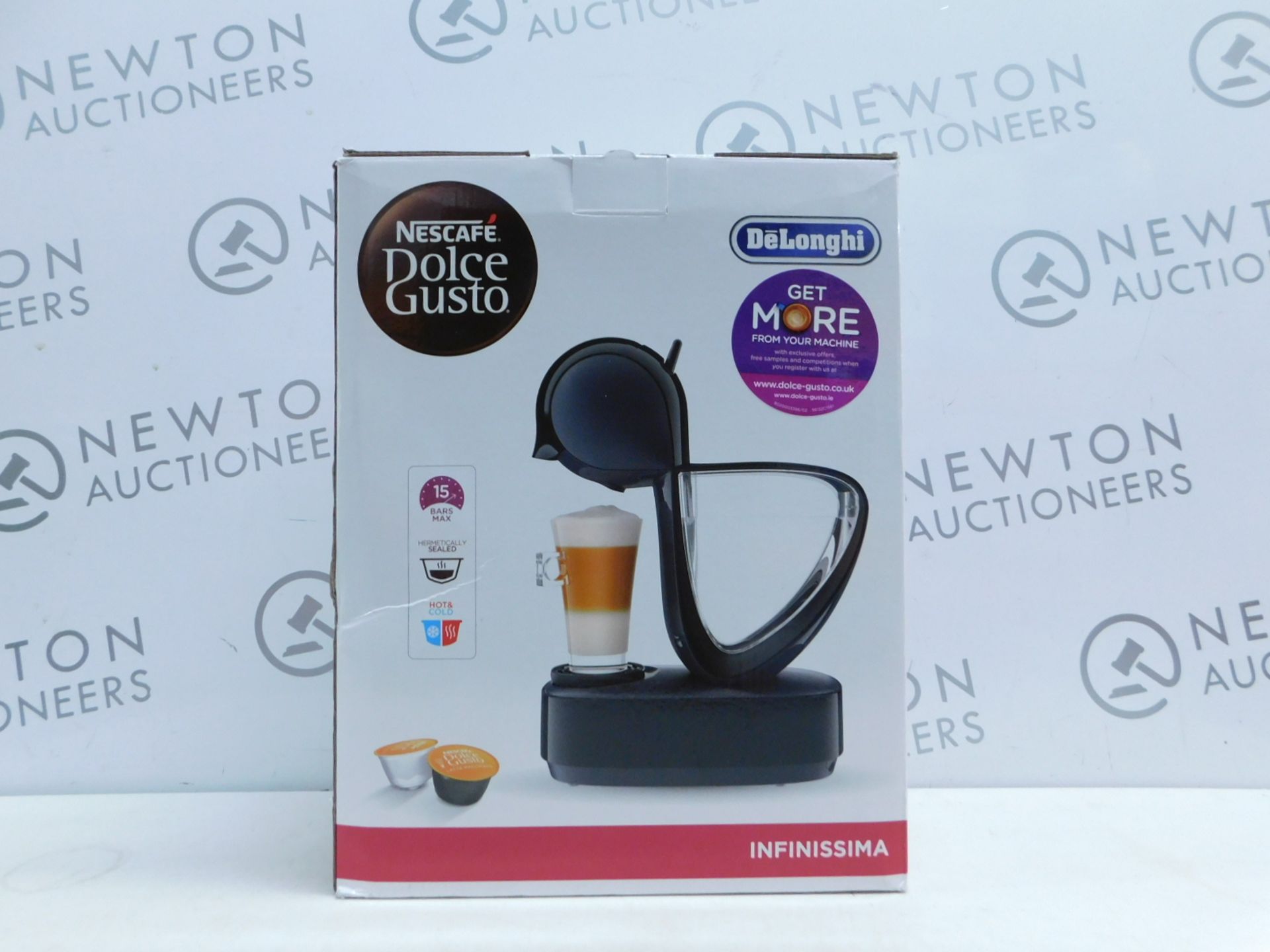 1 BOXED NESCAFE DOLCE GUSTO INFINISSIMA AUTOMATIC COFFEE POD MACHINE BY KRUPS RRP Â£114.99